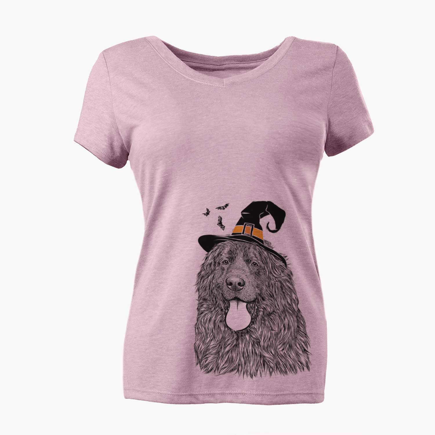 Witch Neptune the Newfoundland - Women's V-neck Shirt