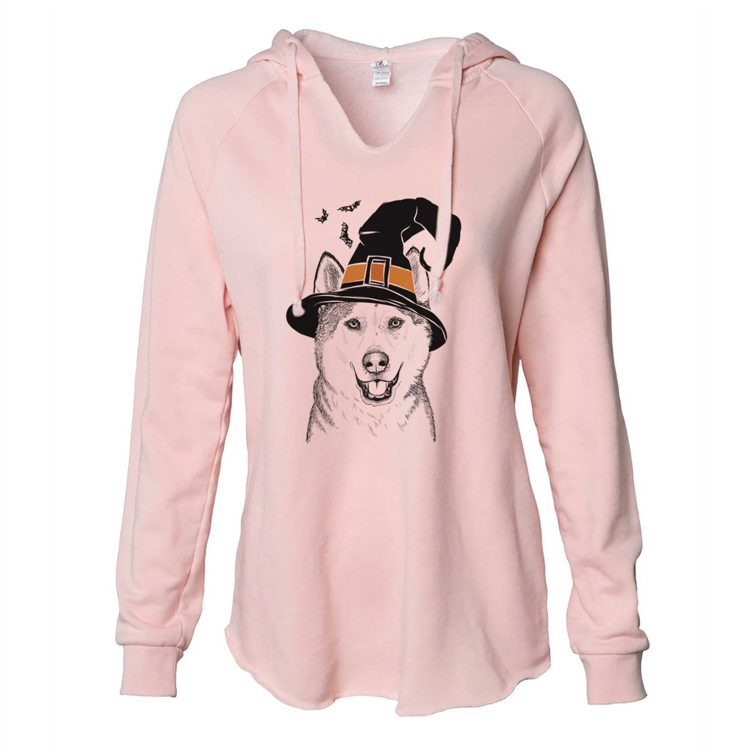 Witch Nika the Siberian Husky - Cali Wave Hooded Sweatshirt