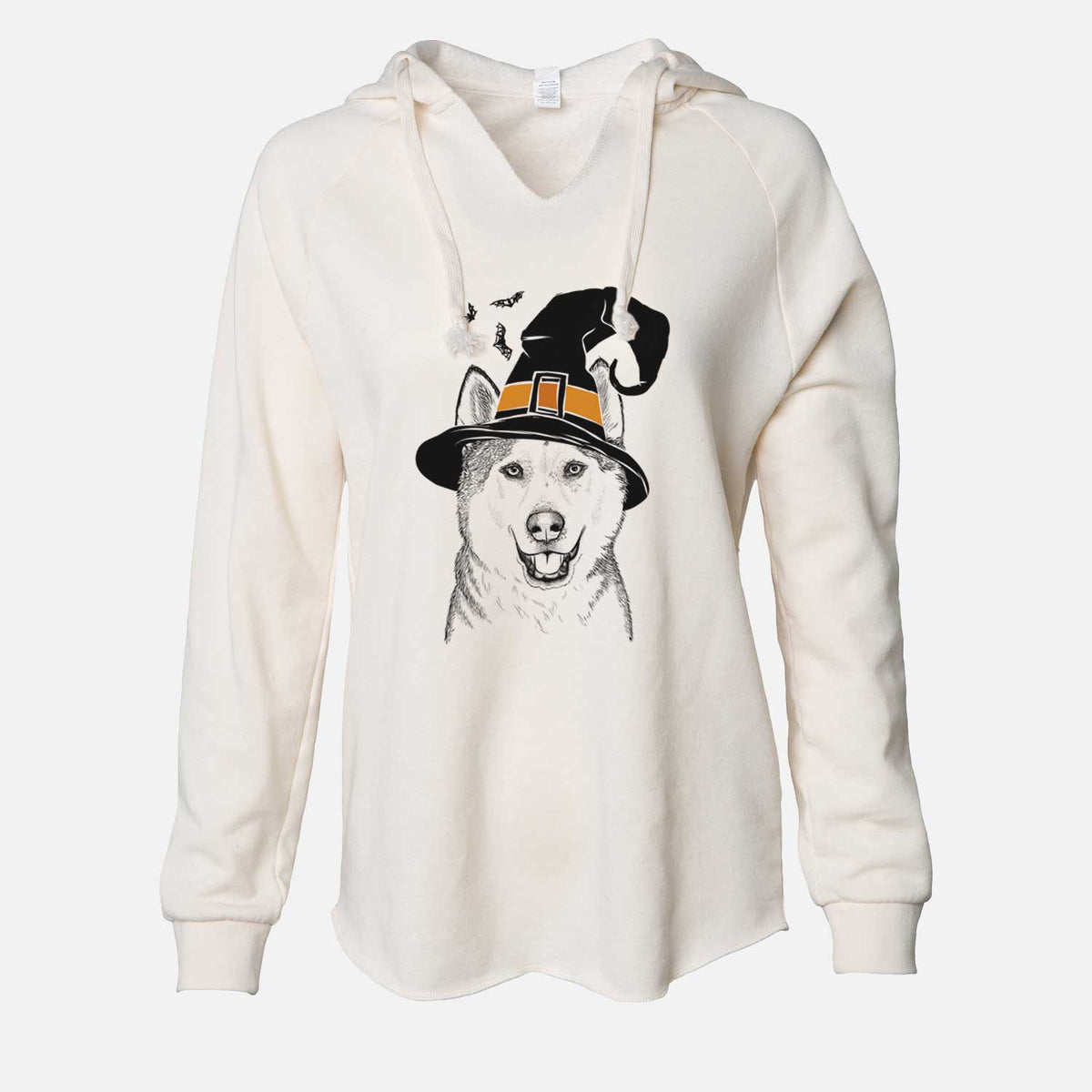 Witch Nika the Siberian Husky - Cali Wave Hooded Sweatshirt