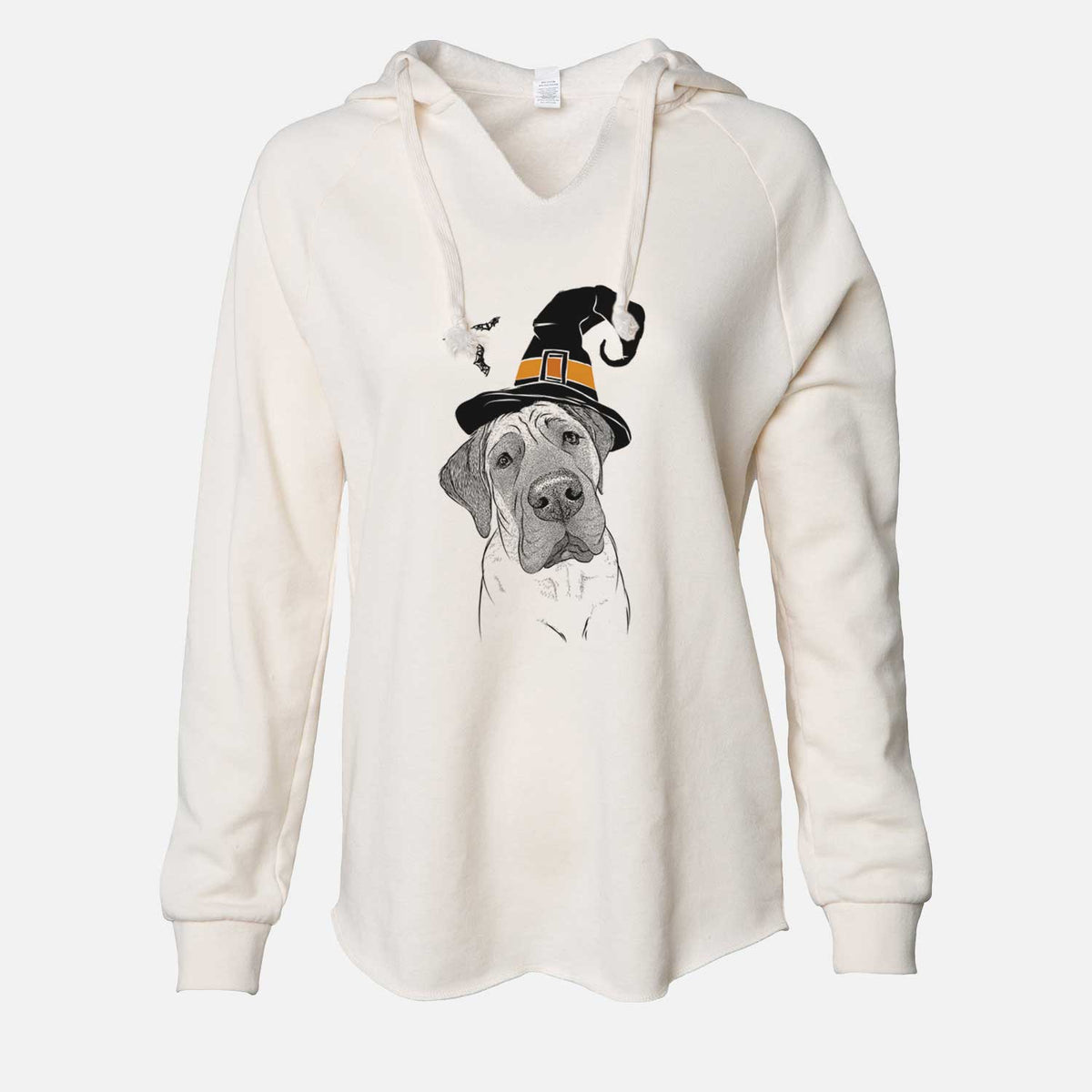 Witch Nutterbutter the English Mastiff - Cali Wave Hooded Sweatshirt