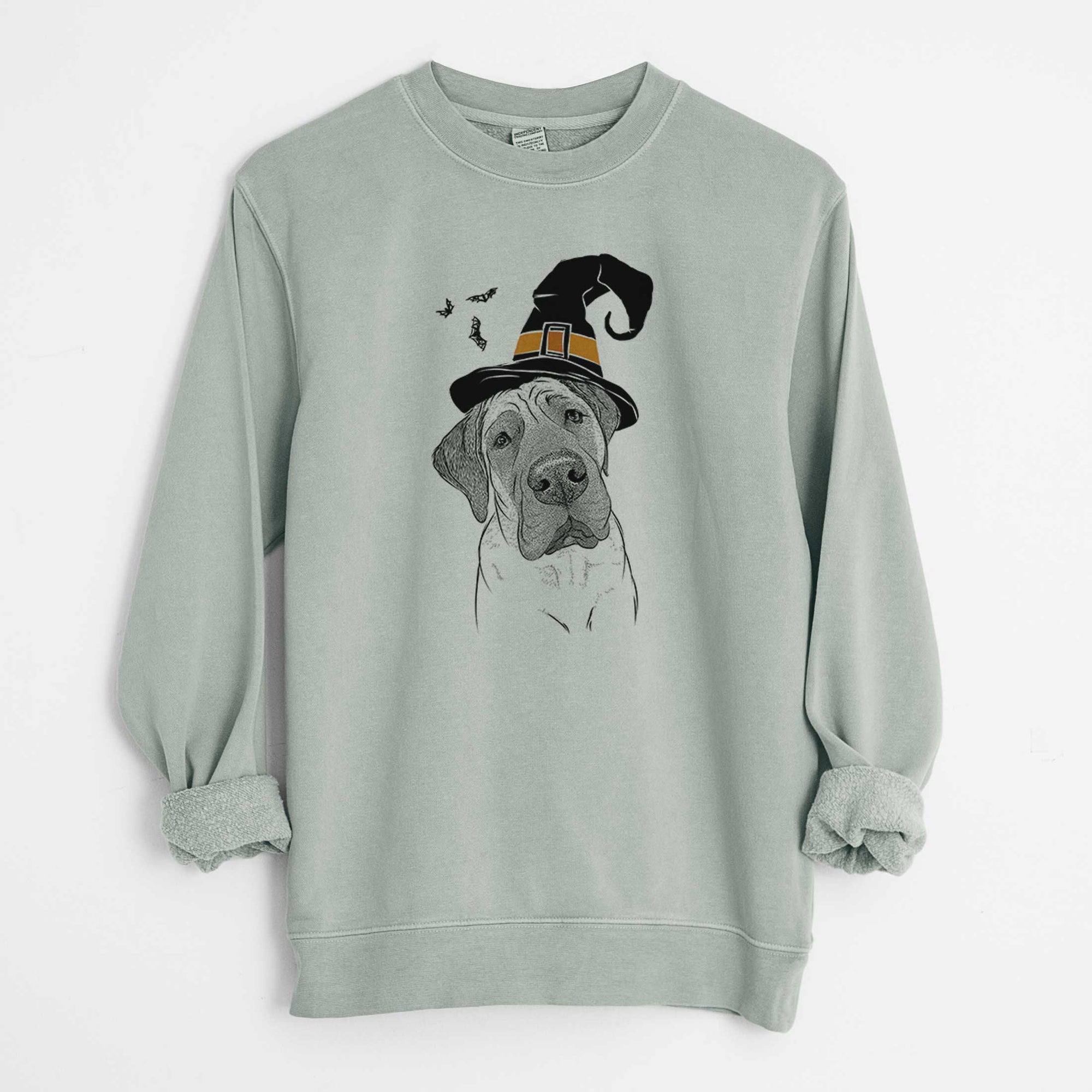 Witch Nutterbutter the English Mastiff - Unisex Pigment Dyed Crew Sweatshirt