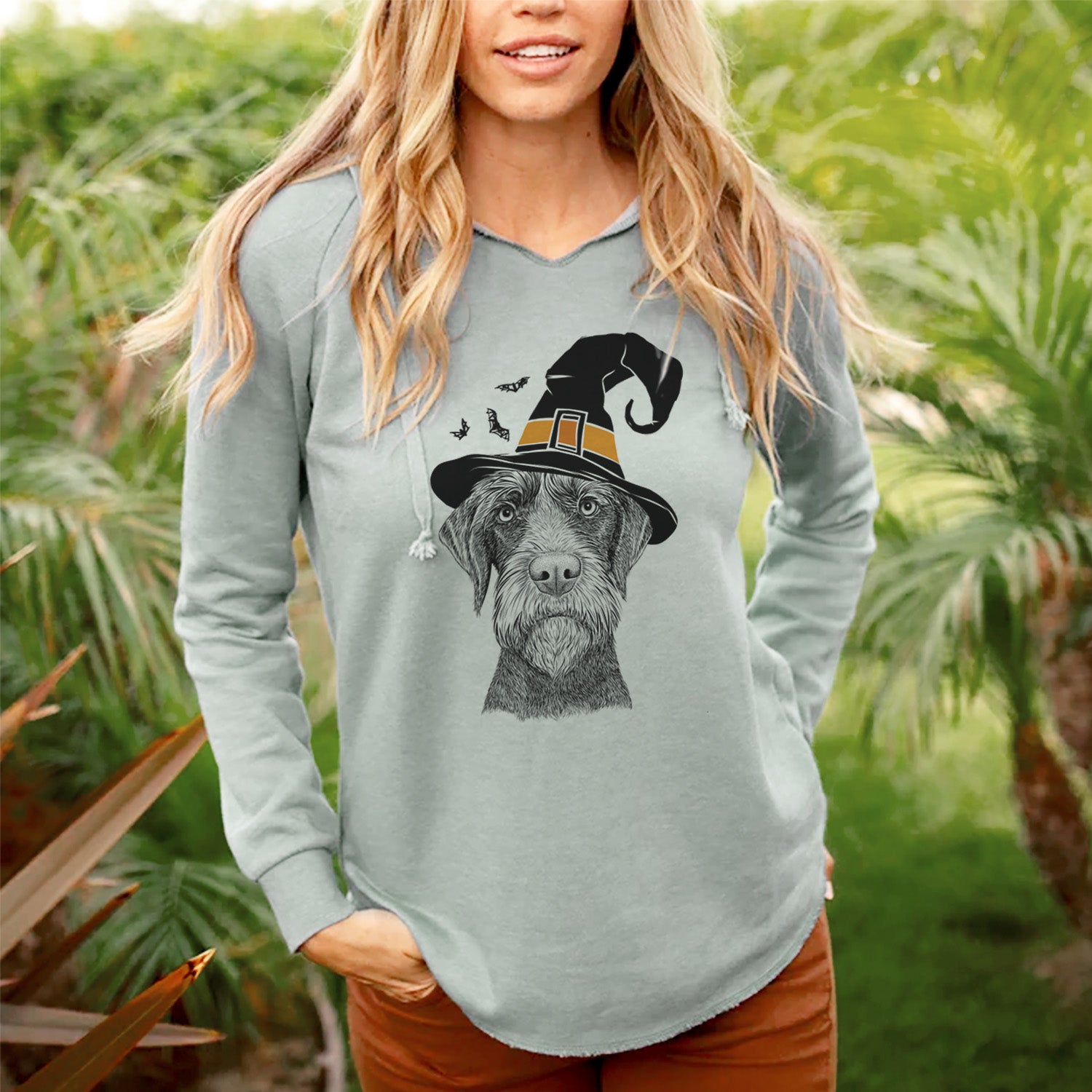 Witch Oakley the Pudelpointer - Cali Wave Hooded Sweatshirt