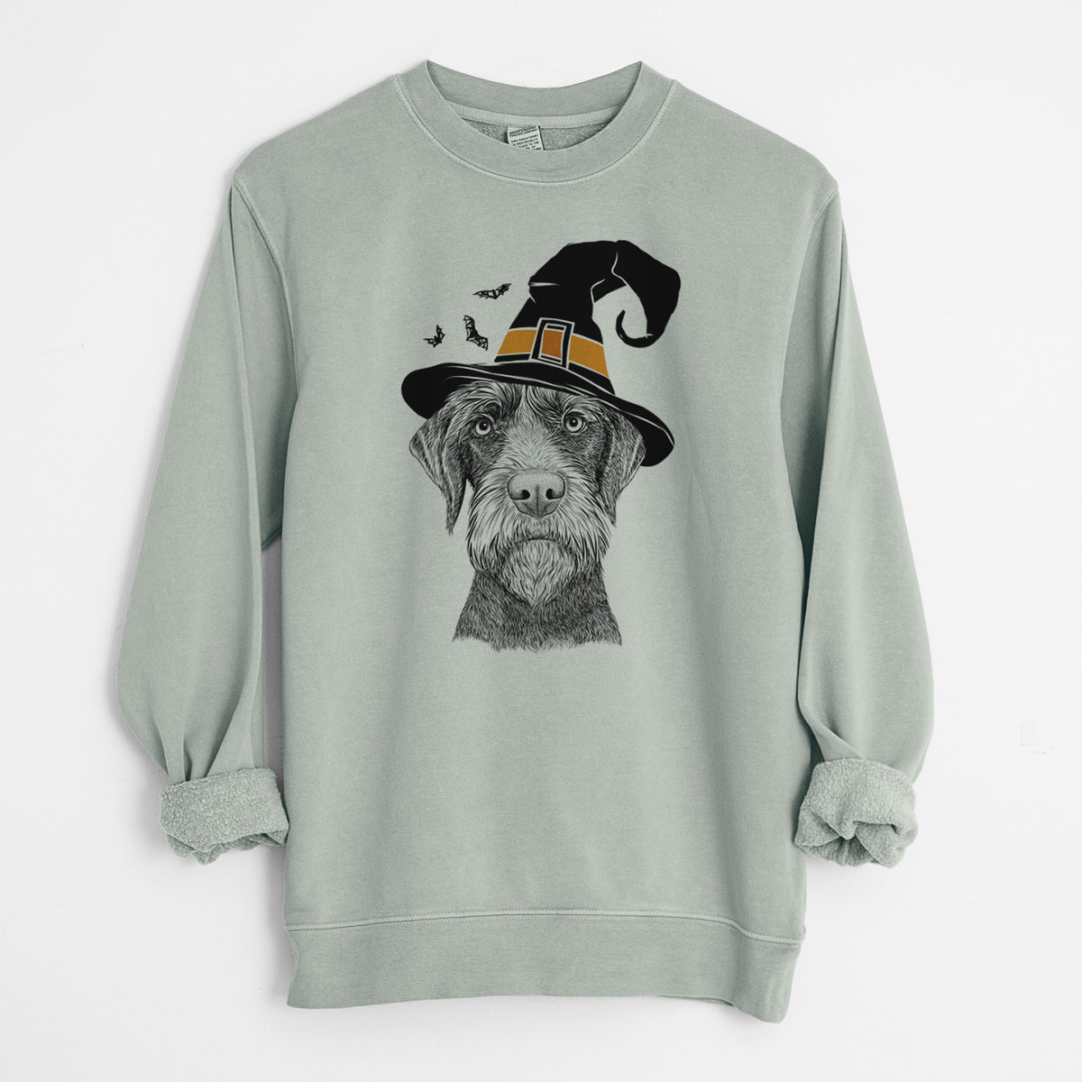 Witch Oakley the Pudelpointer - Unisex Pigment Dyed Crew Sweatshirt