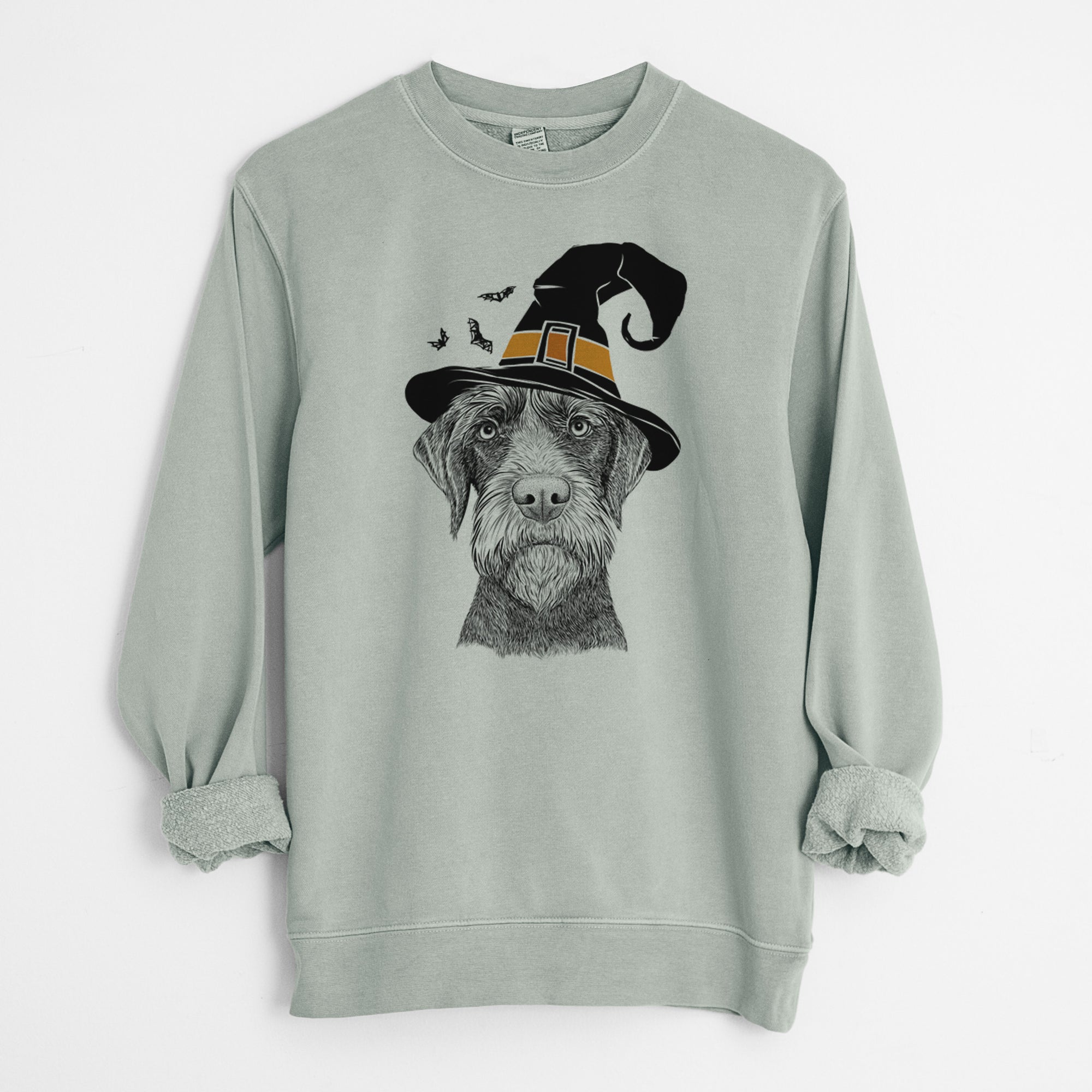 Witch Oakley the Pudelpointer - Unisex Pigment Dyed Crew Sweatshirt