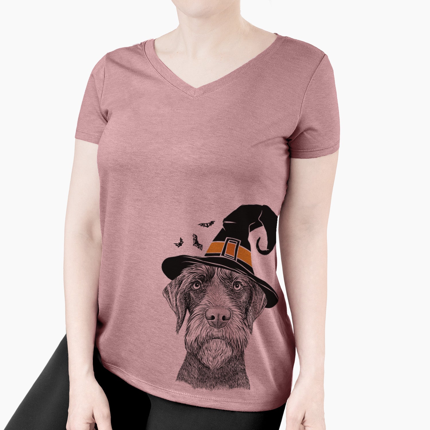 Witch Oakley the Pudelpointer - Women's Perfect V-neck Shirt