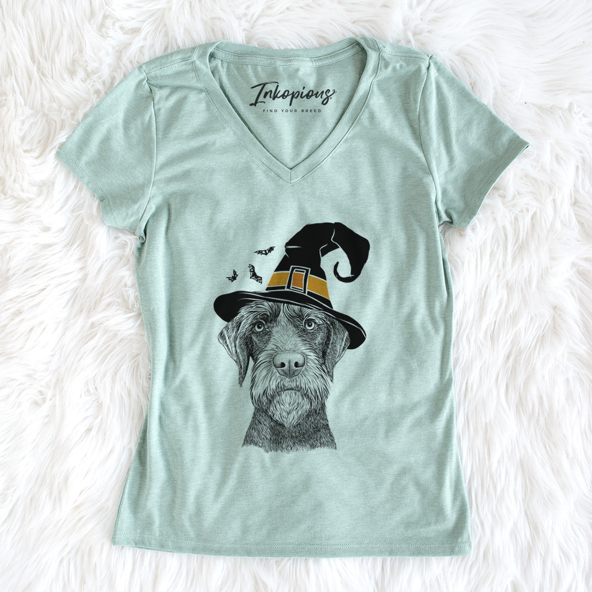 Witch Oakley the Pudelpointer - Women's Perfect V-neck Shirt