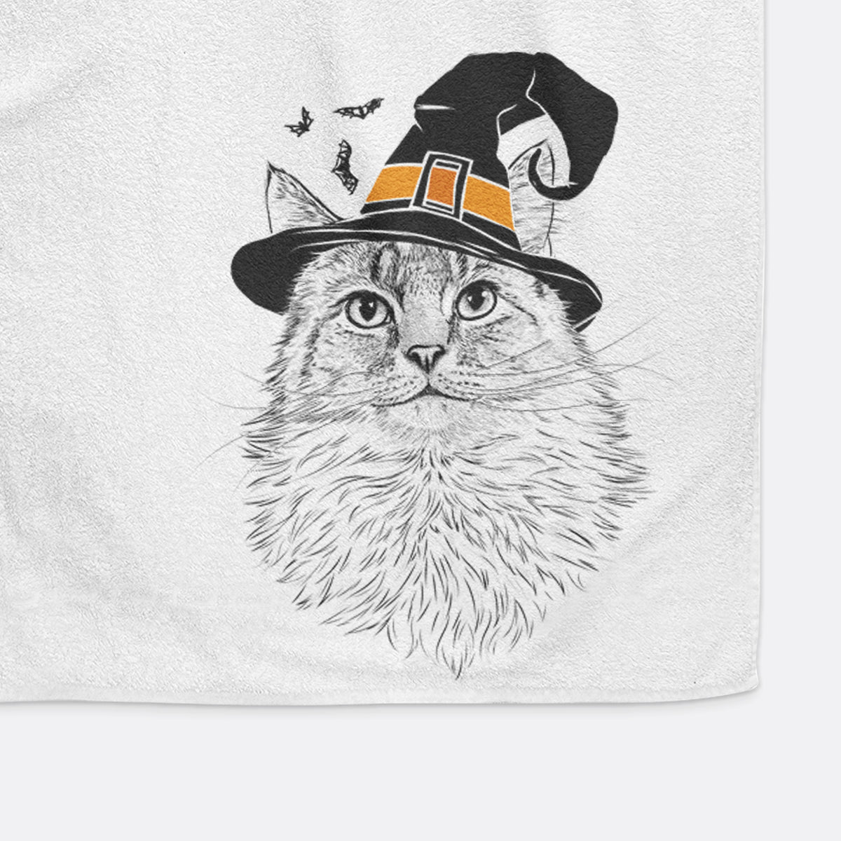 Olive the Cat Decorative Hand Towel