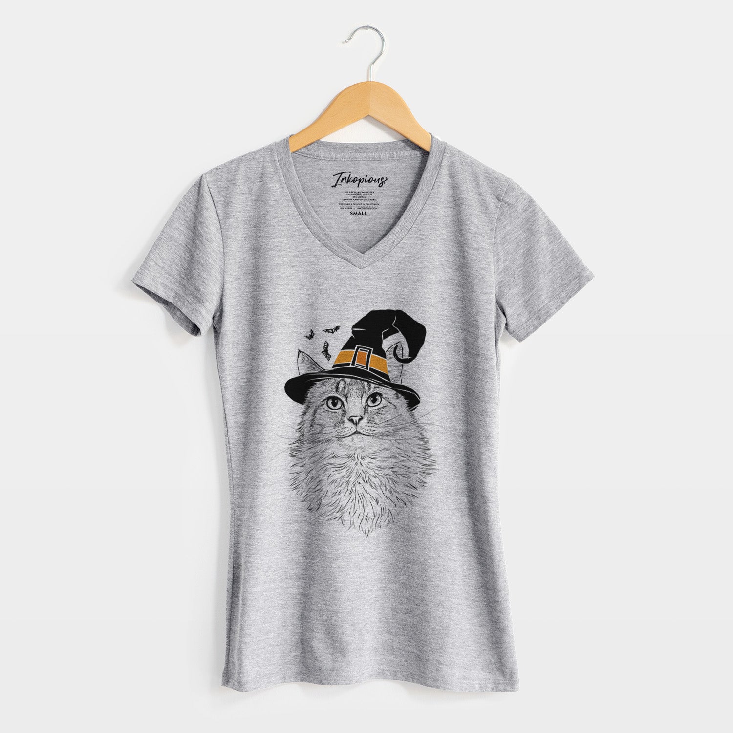 Witch Olive the Cat - Women's Perfect V-neck Shirt