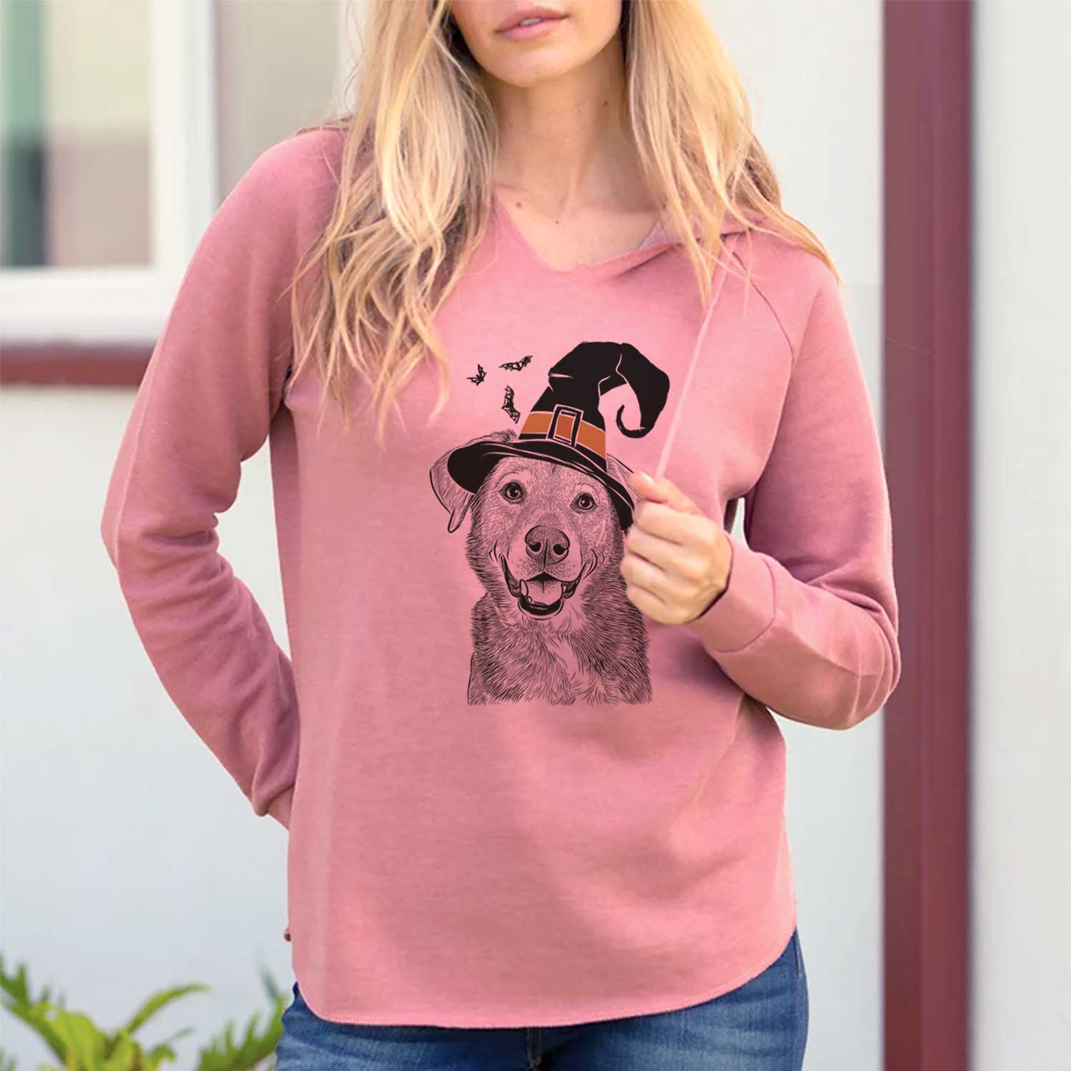 Witch Oliver the Mixed Breed - Cali Wave Hooded Sweatshirt