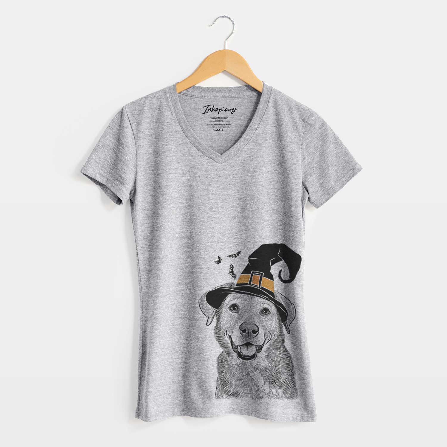 Witch Oliver the Mixed Breed - Women's V-neck Shirt