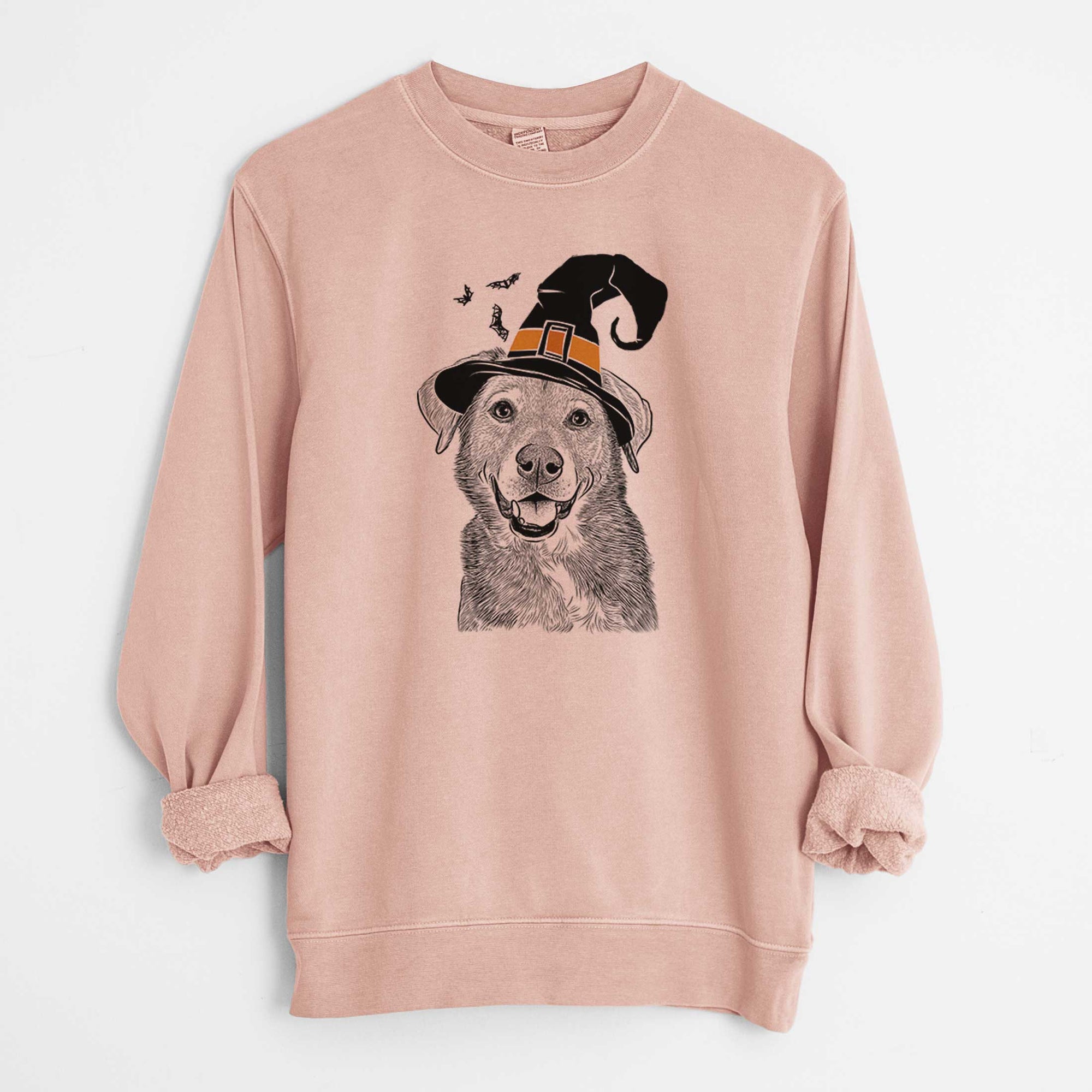 Witch Oliver the Mixed Breed - Unisex Pigment Dyed Crew Sweatshirt