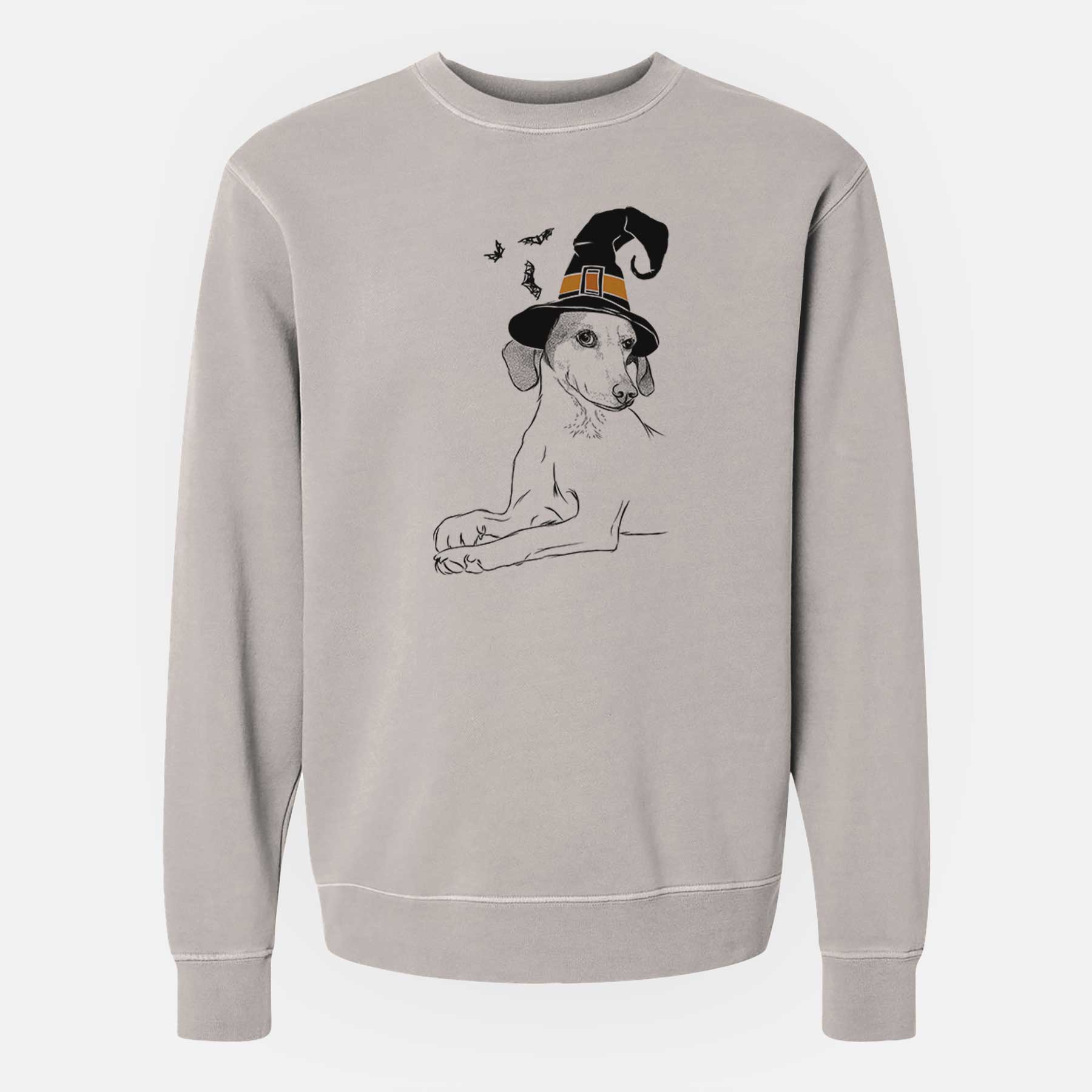 Witch Opie the Foxhound - Unisex Pigment Dyed Crew Sweatshirt