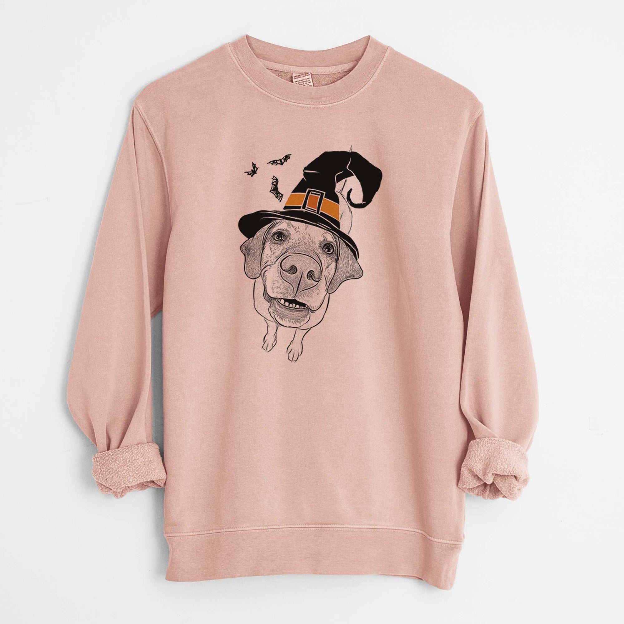 Witch Oquirrh the Vizsla - Unisex Pigment Dyed Crew Sweatshirt