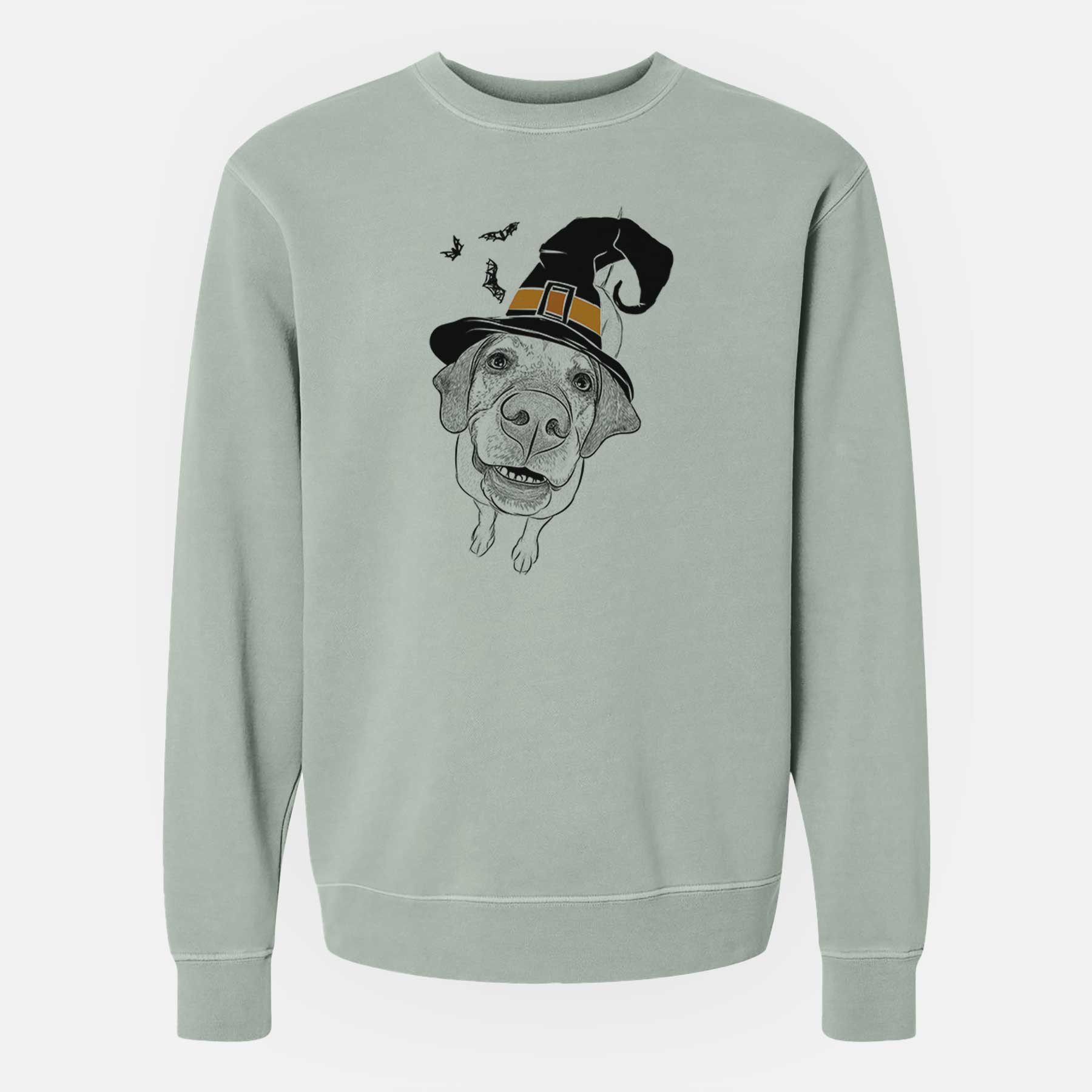 Witch Oquirrh the Vizsla - Unisex Pigment Dyed Crew Sweatshirt