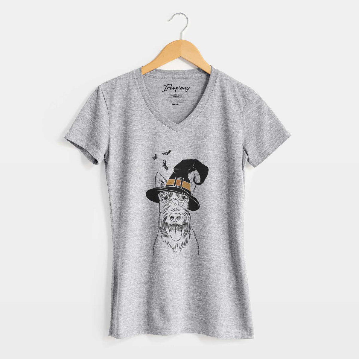 Witch Oswald the Scottish Terrier - Women's V-neck Shirt