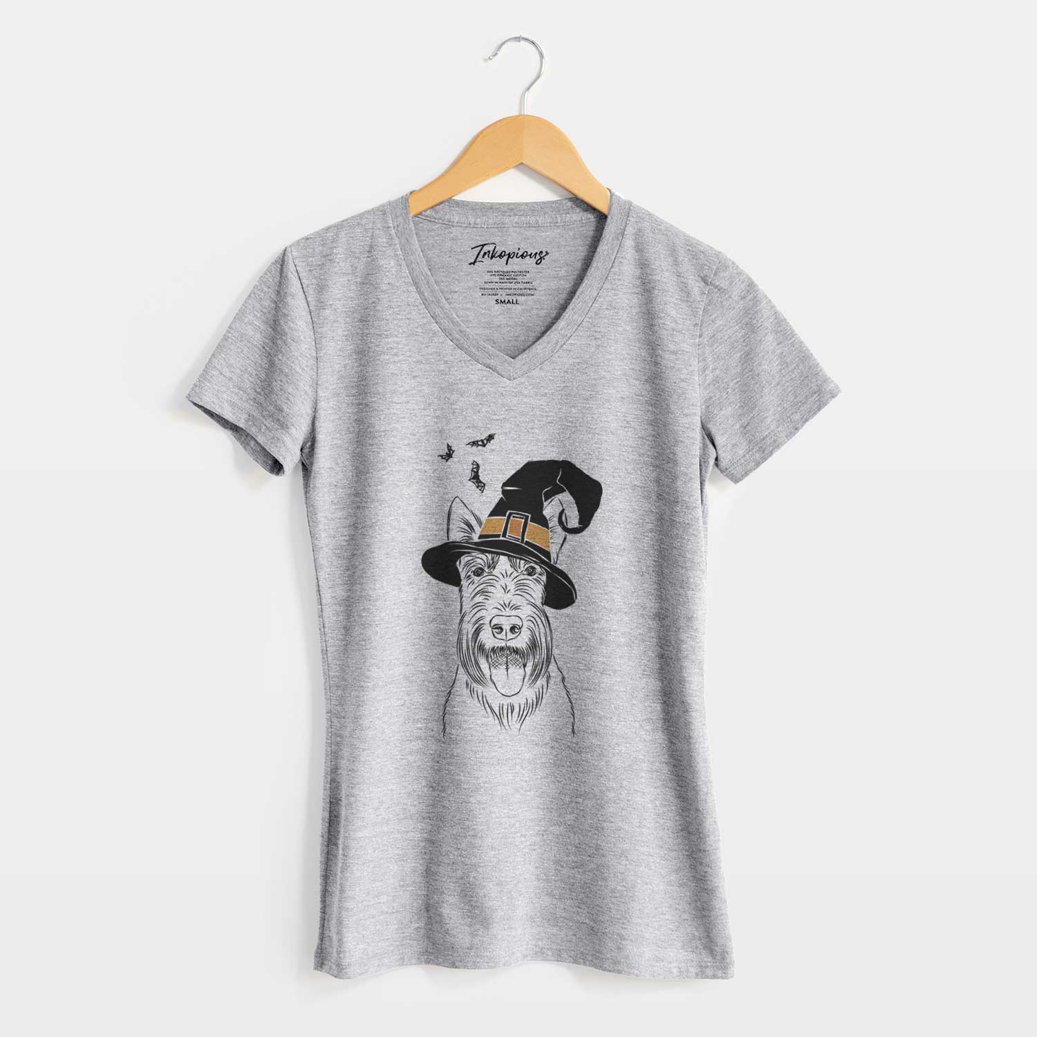 Witch Oswald the Scottish Terrier - Women's V-neck Shirt