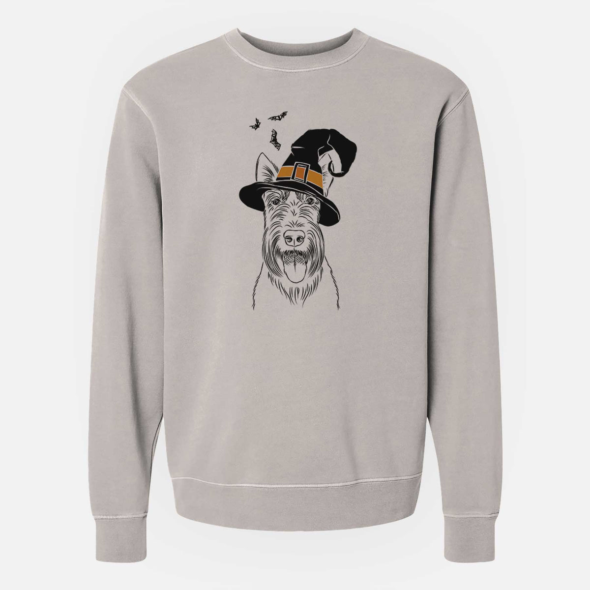 Witch Oswald the Scottish Terrier - Unisex Pigment Dyed Crew Sweatshirt
