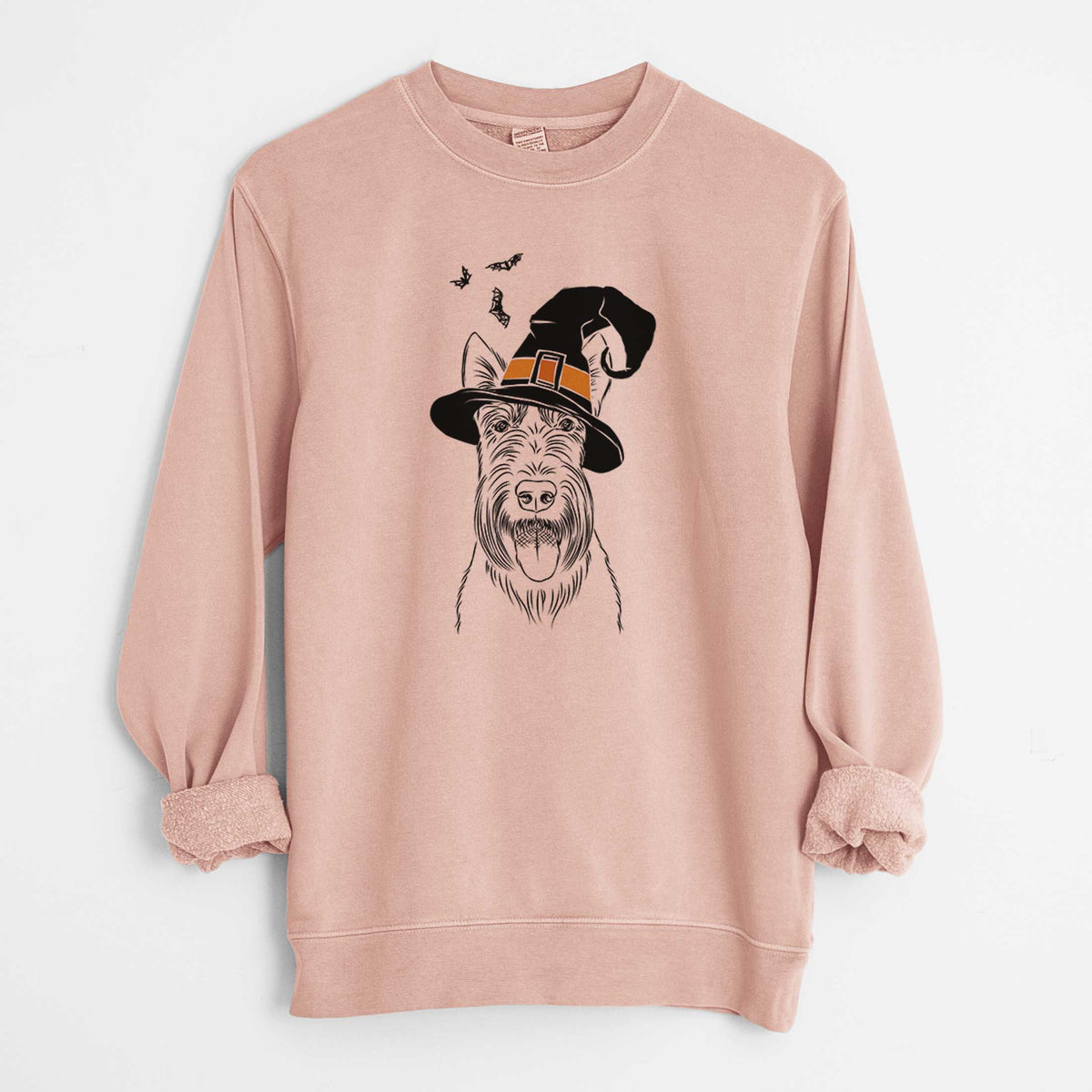 Witch Oswald the Scottish Terrier - Unisex Pigment Dyed Crew Sweatshirt