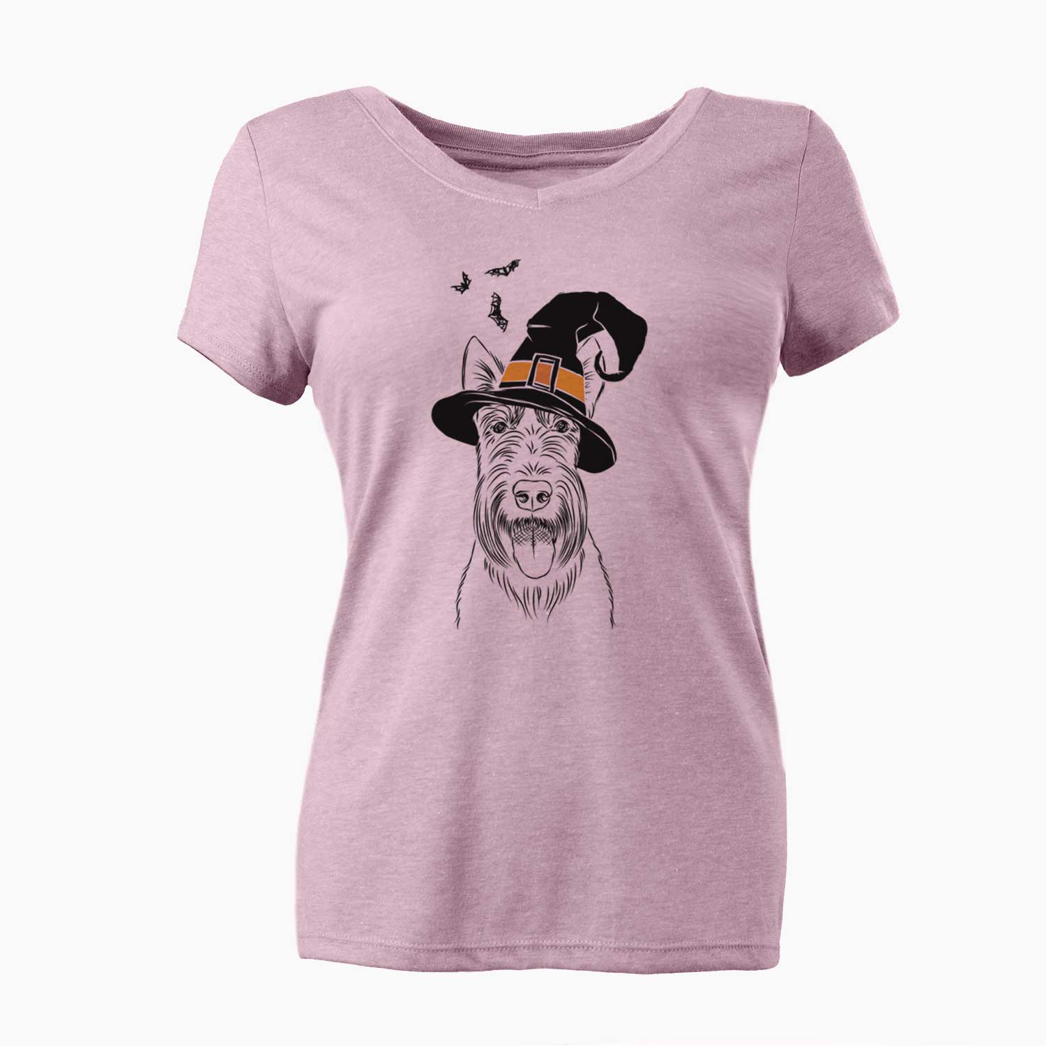 Witch Oswald the Scottish Terrier - Women's V-neck Shirt