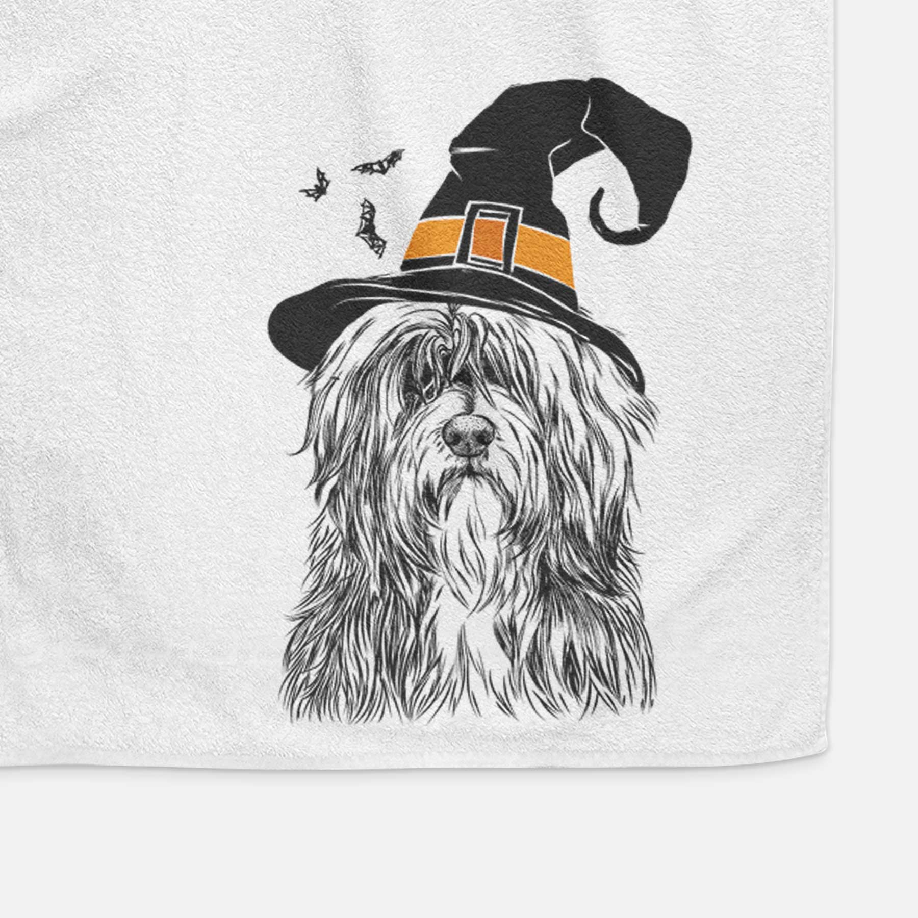 Otto the Polish Lowland Sheepdog Decorative Hand Towel