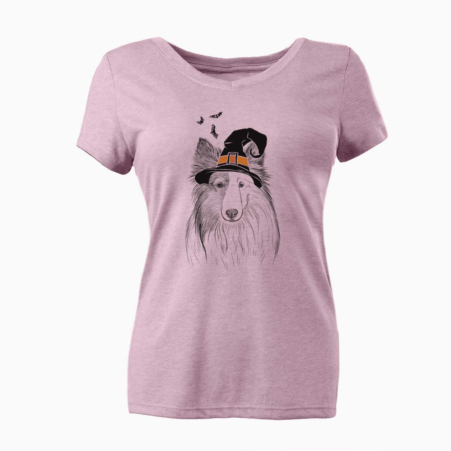 Witch Palin the Shetland Sheepdog - Women's V-neck Shirt