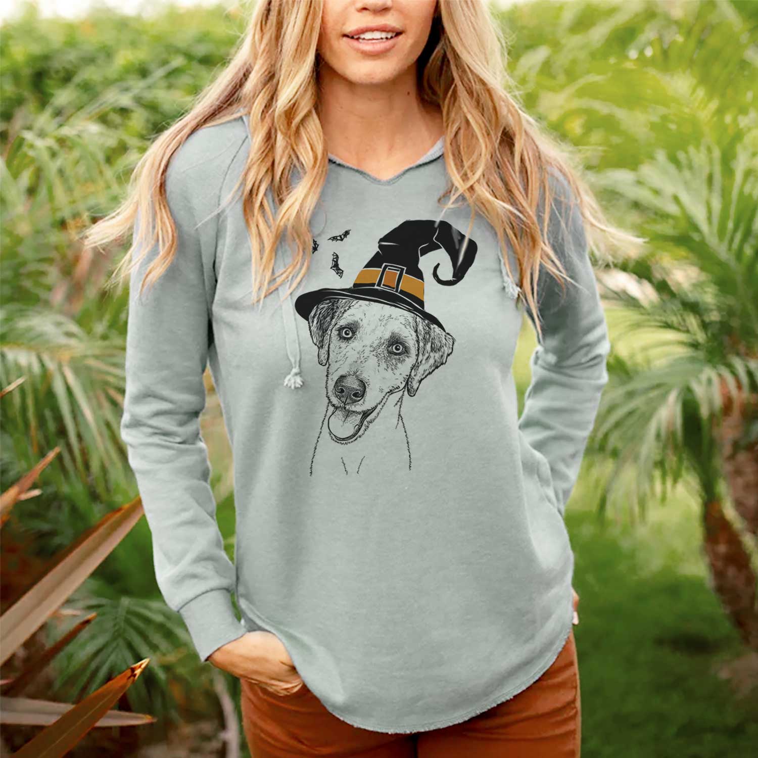 Witch Palm Palm the Aussiedoodle - Cali Wave Hooded Sweatshirt