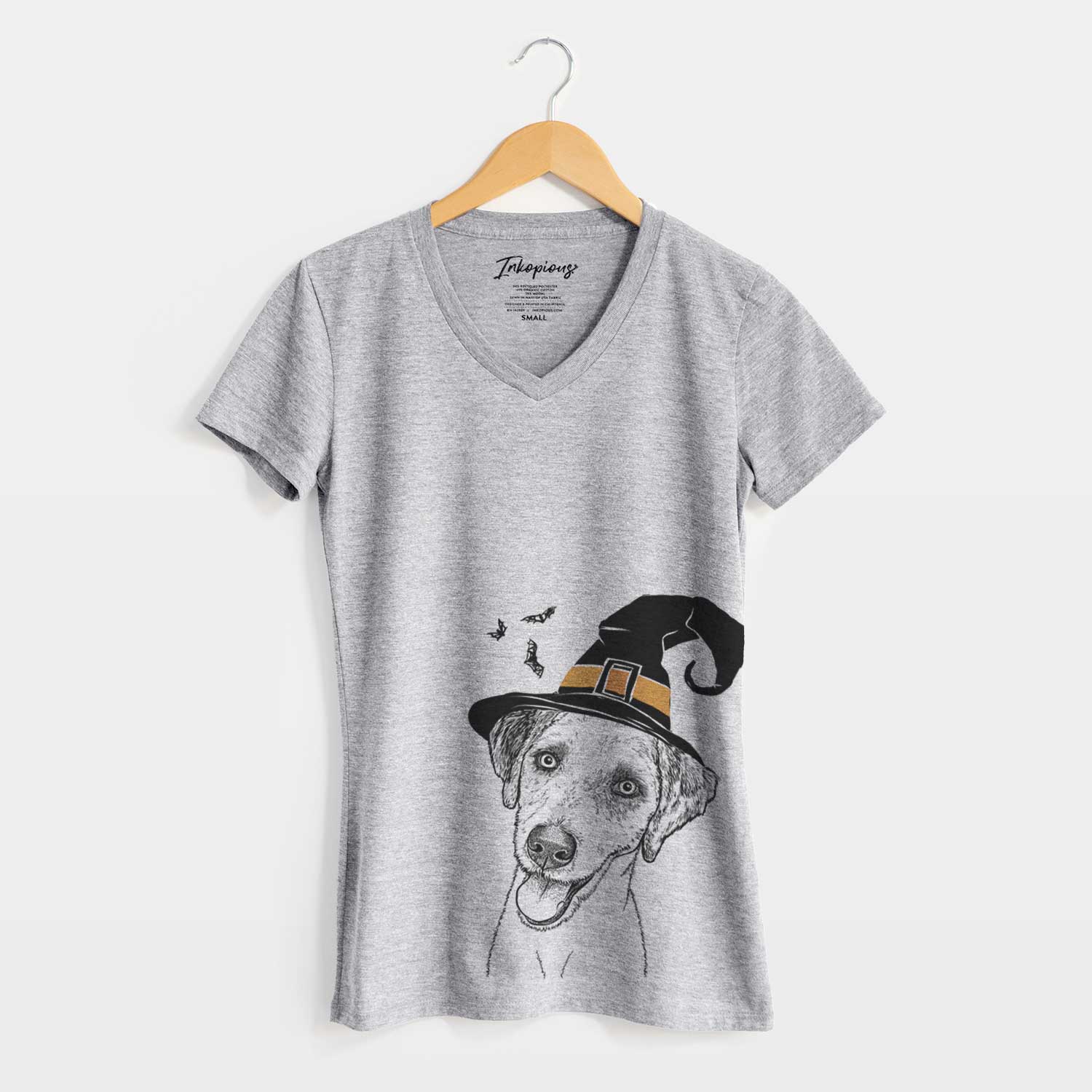 Witch Palm Palm the Aussiedoodle - Women's V-neck Shirt