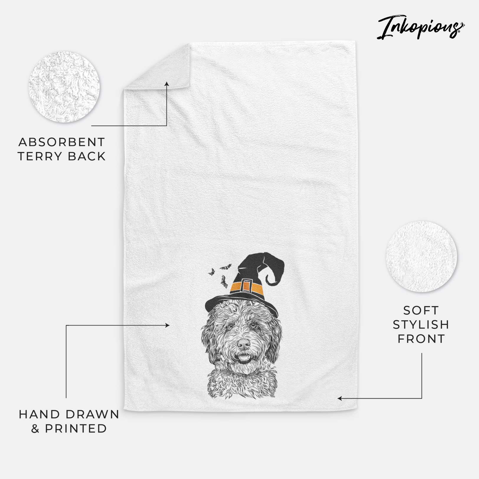 Palmer the Aussiedoodle Decorative Hand Towel