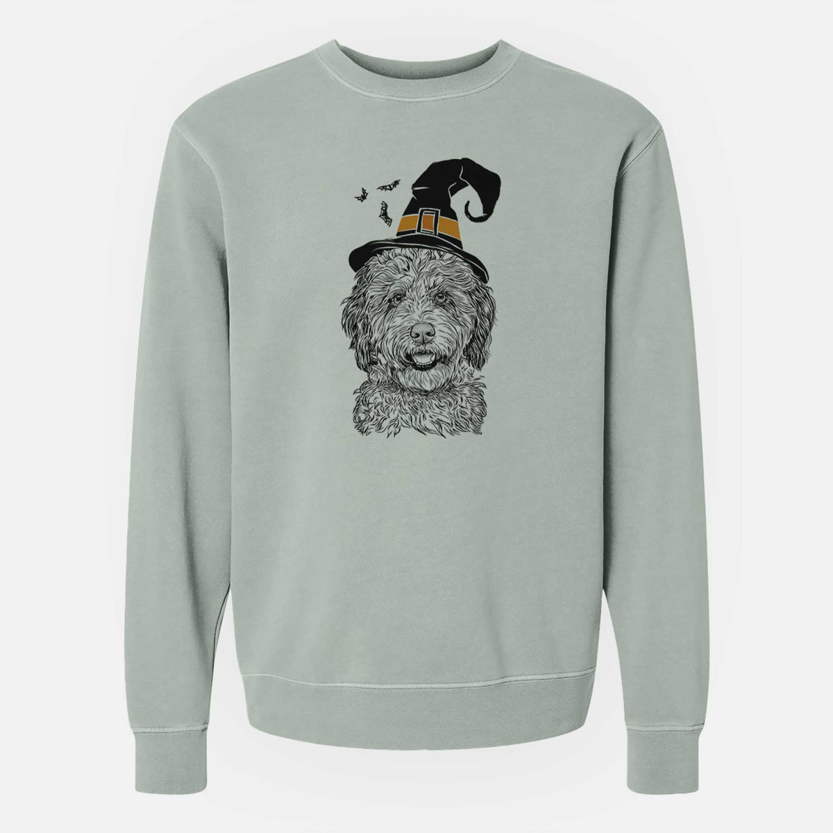 Witch Palmer the Aussiedoodle - Unisex Pigment Dyed Crew Sweatshirt