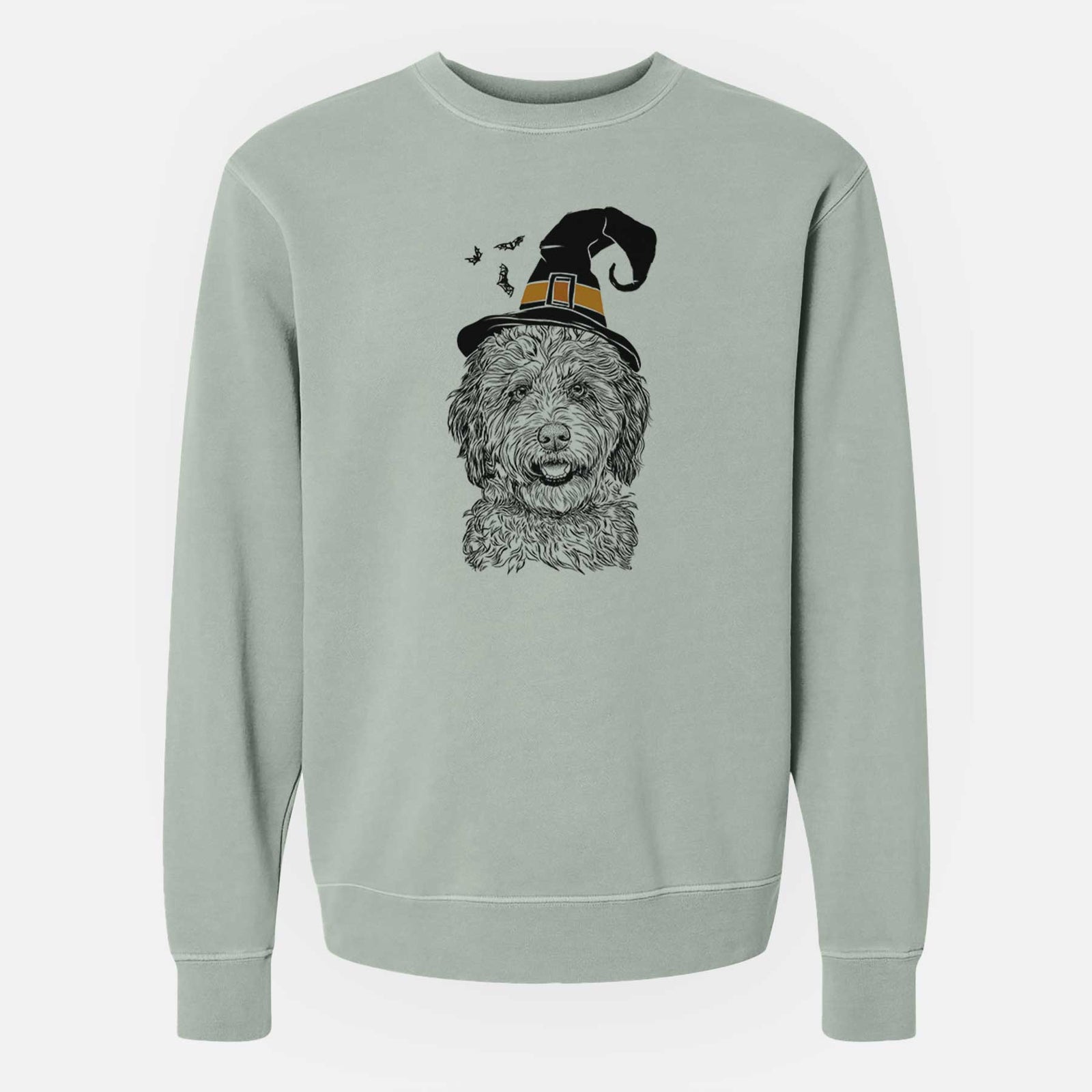 Witch Palmer the Aussiedoodle - Unisex Pigment Dyed Crew Sweatshirt