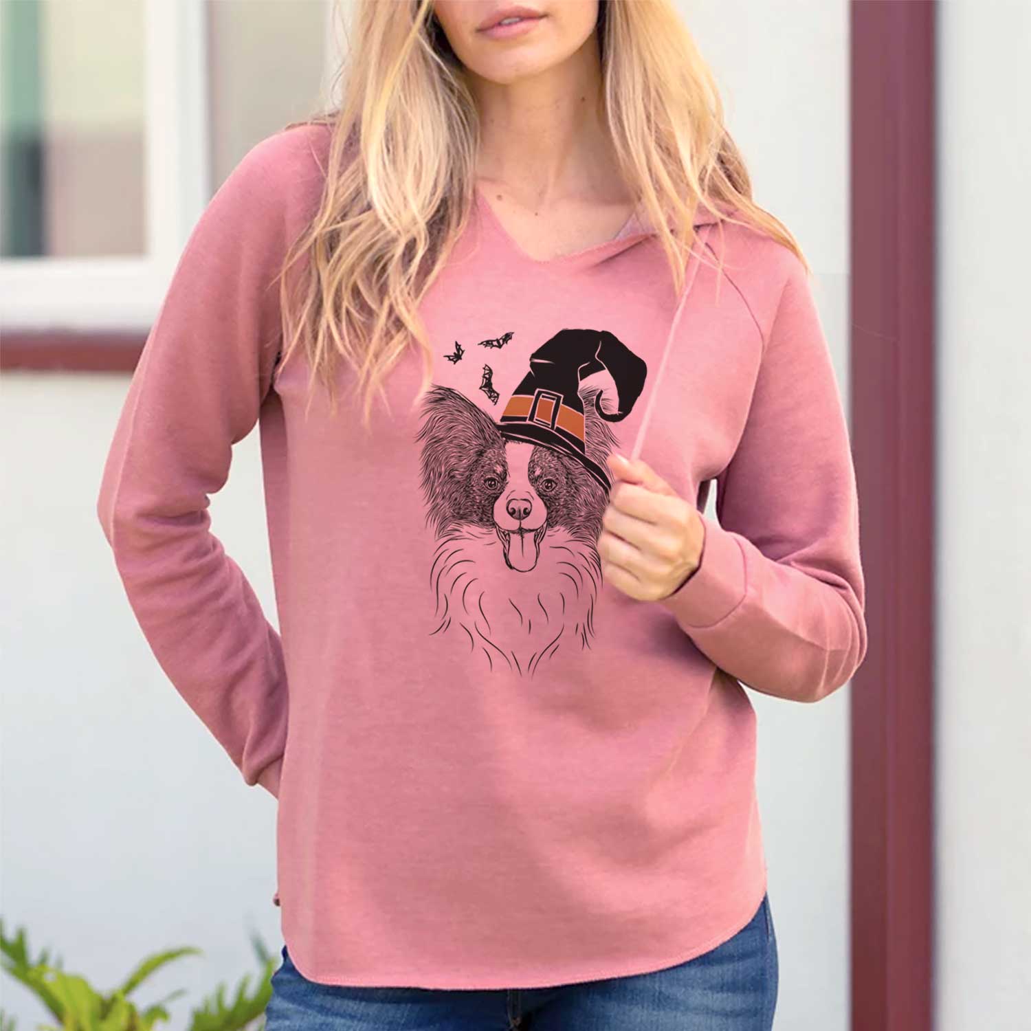 Witch Patrick the Papillon - Cali Wave Hooded Sweatshirt