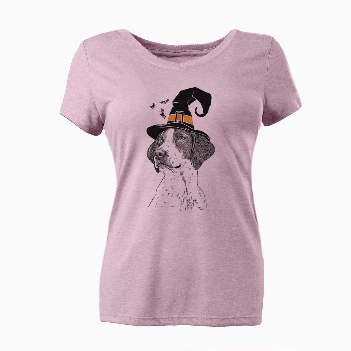 Witch Payton the Mixed Breed - Women's V-neck Shirt