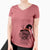 Witch George the Toy Poodle - Women's V-neck Shirt