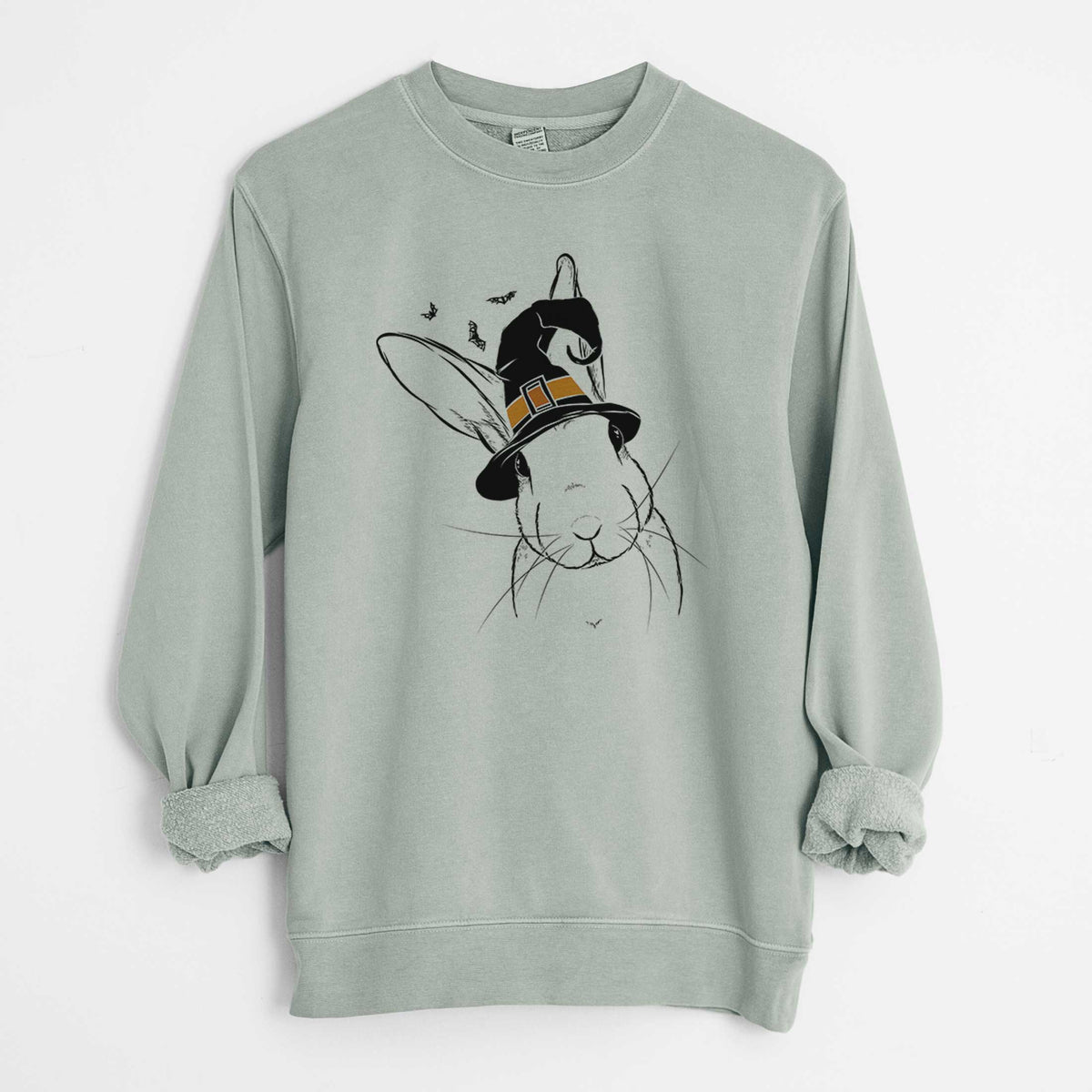 Witch Penny the Belgian Hare - Unisex Pigment Dyed Crew Sweatshirt