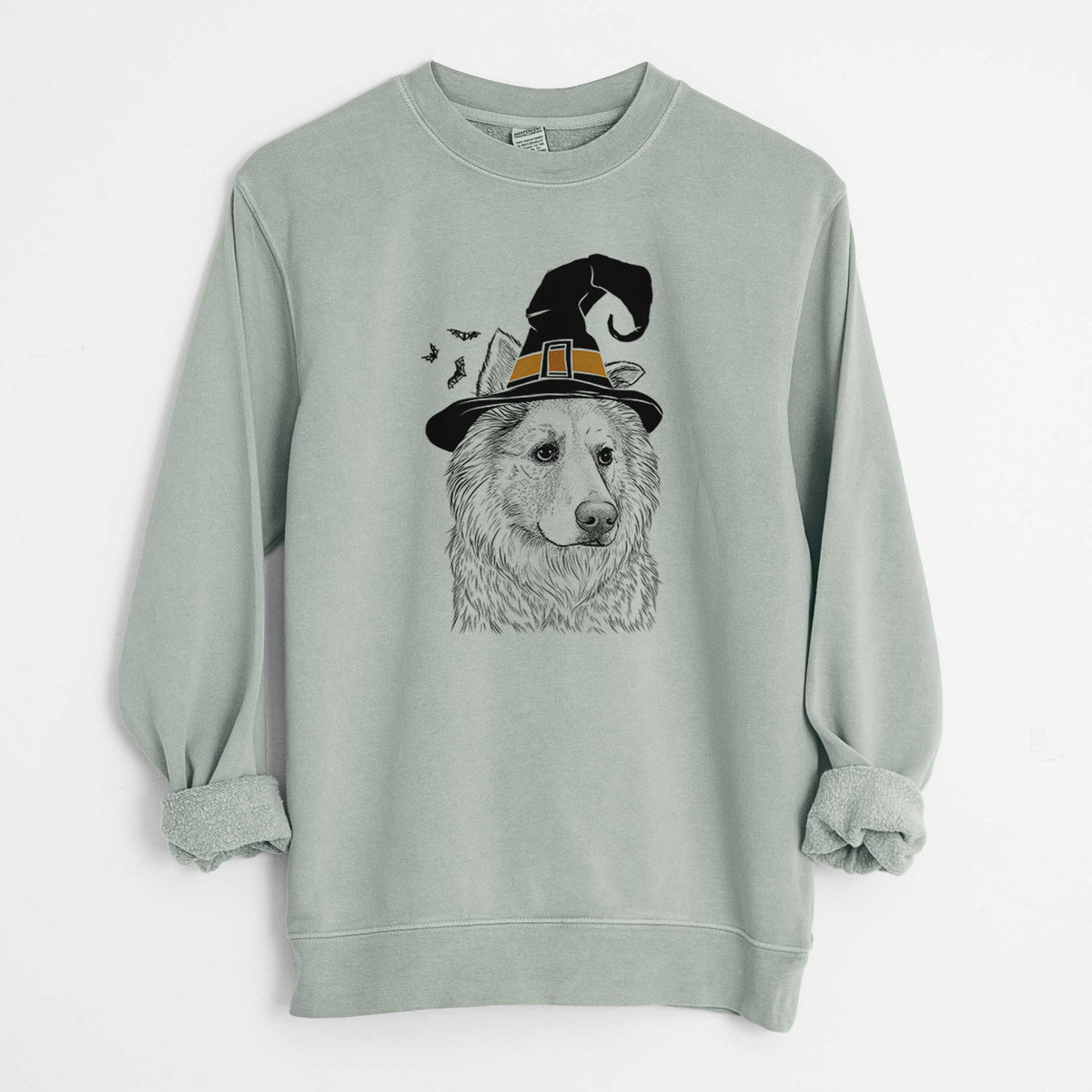 Witch Penny the Chow Mix - Unisex Pigment Dyed Crew Sweatshirt