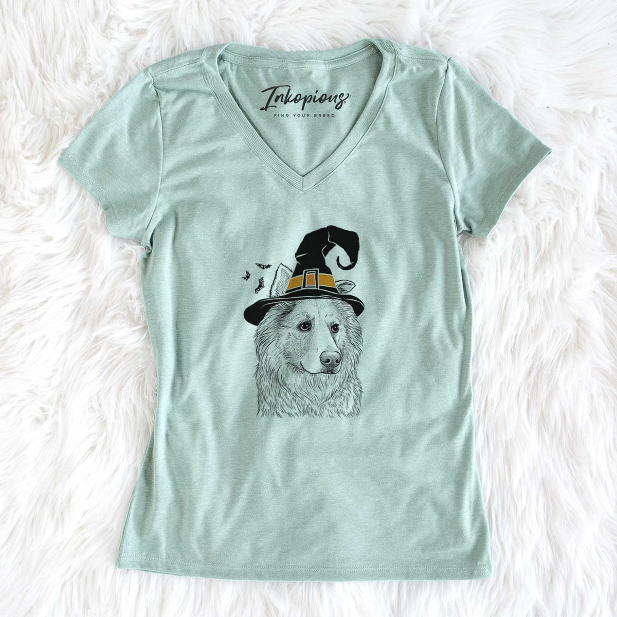 Witch Penny the Chow Mix - Women's V-neck Shirt