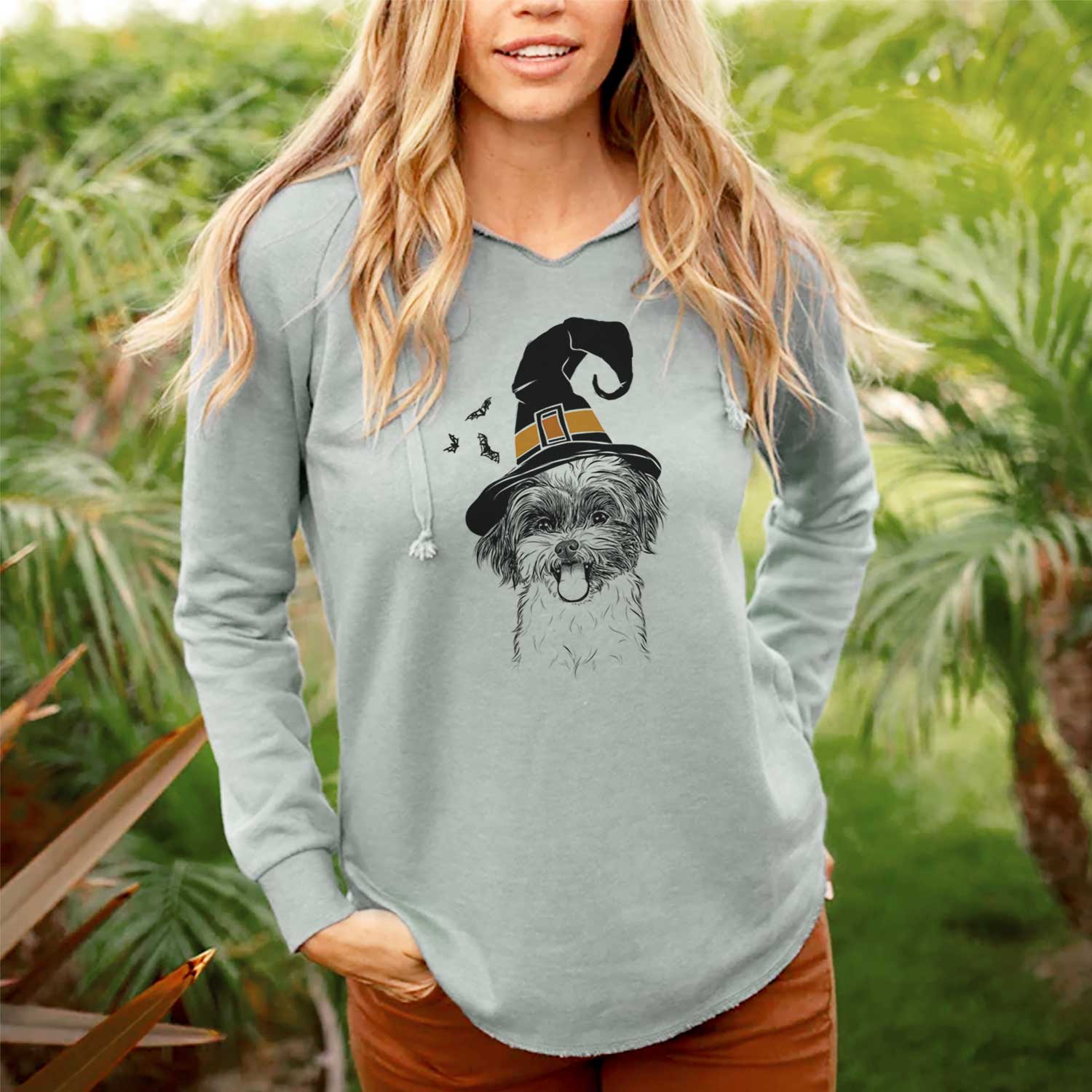 Witch Pepper the Shihpoo - Cali Wave Hooded Sweatshirt