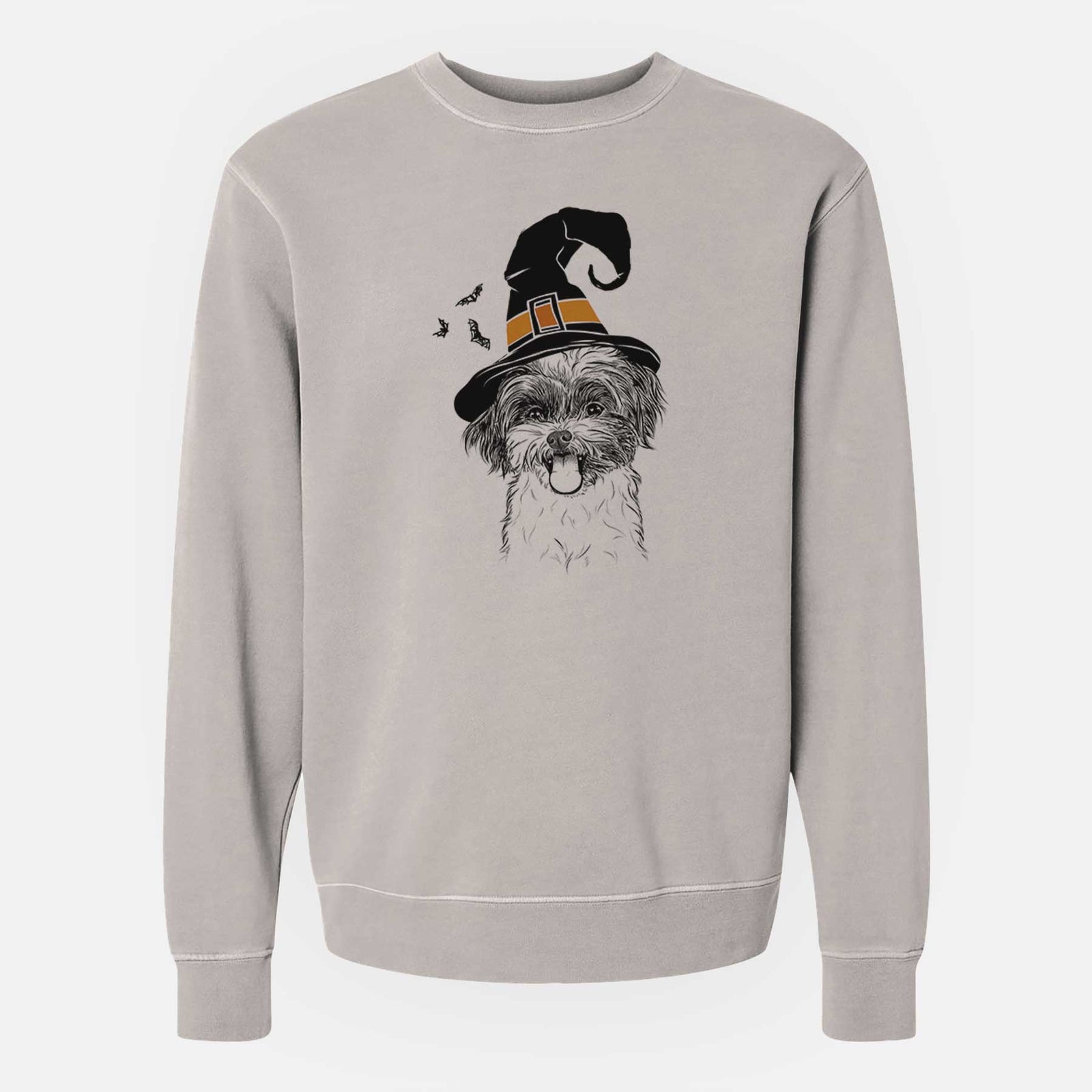 Witch Pepper the Shihpoo - Unisex Pigment Dyed Crew Sweatshirt