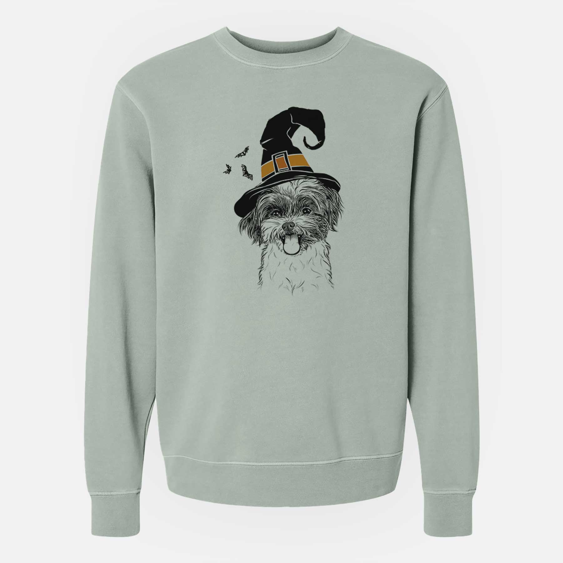 Witch Pepper the Shihpoo - Unisex Pigment Dyed Crew Sweatshirt