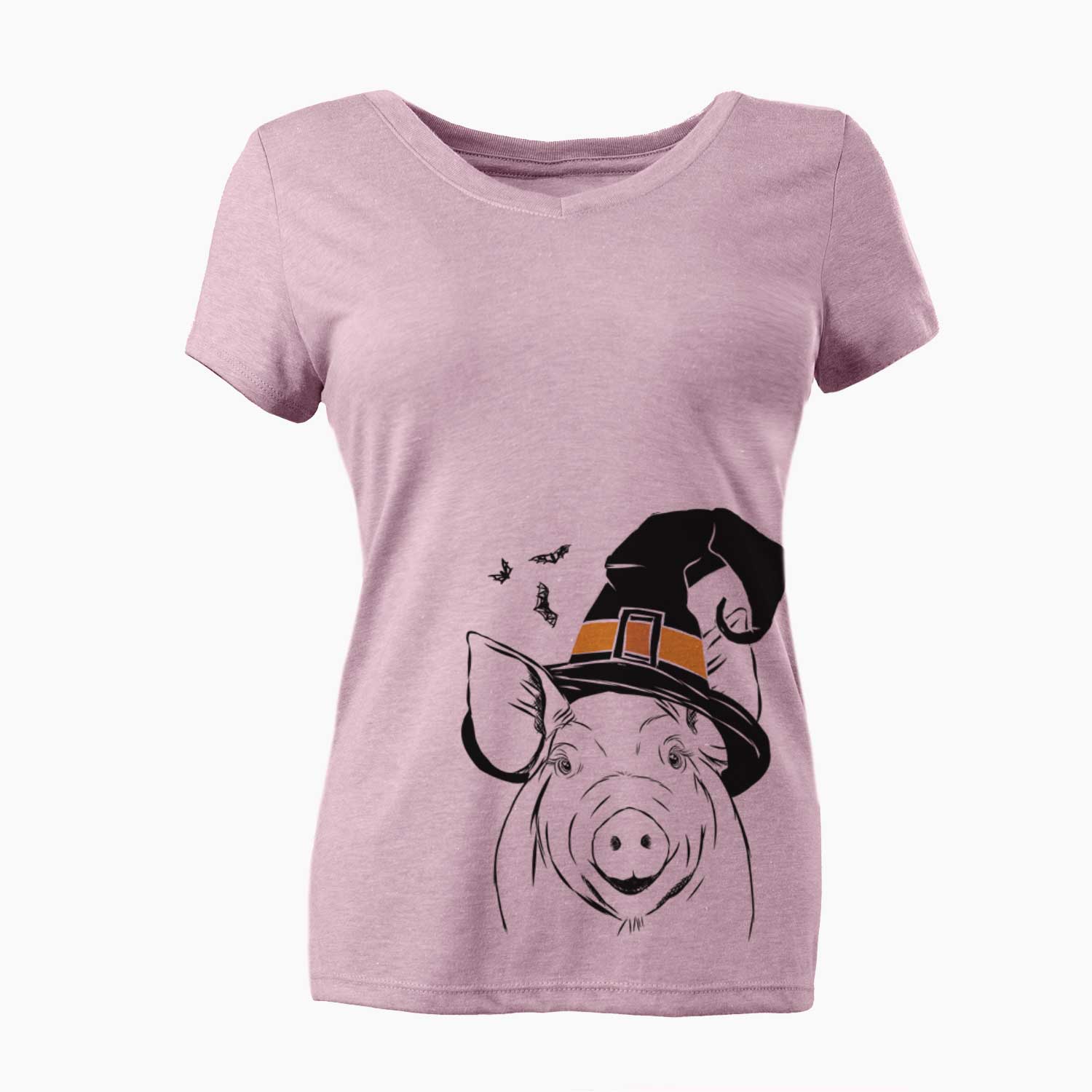 Witch Perry the Pig - Women's V-neck Shirt