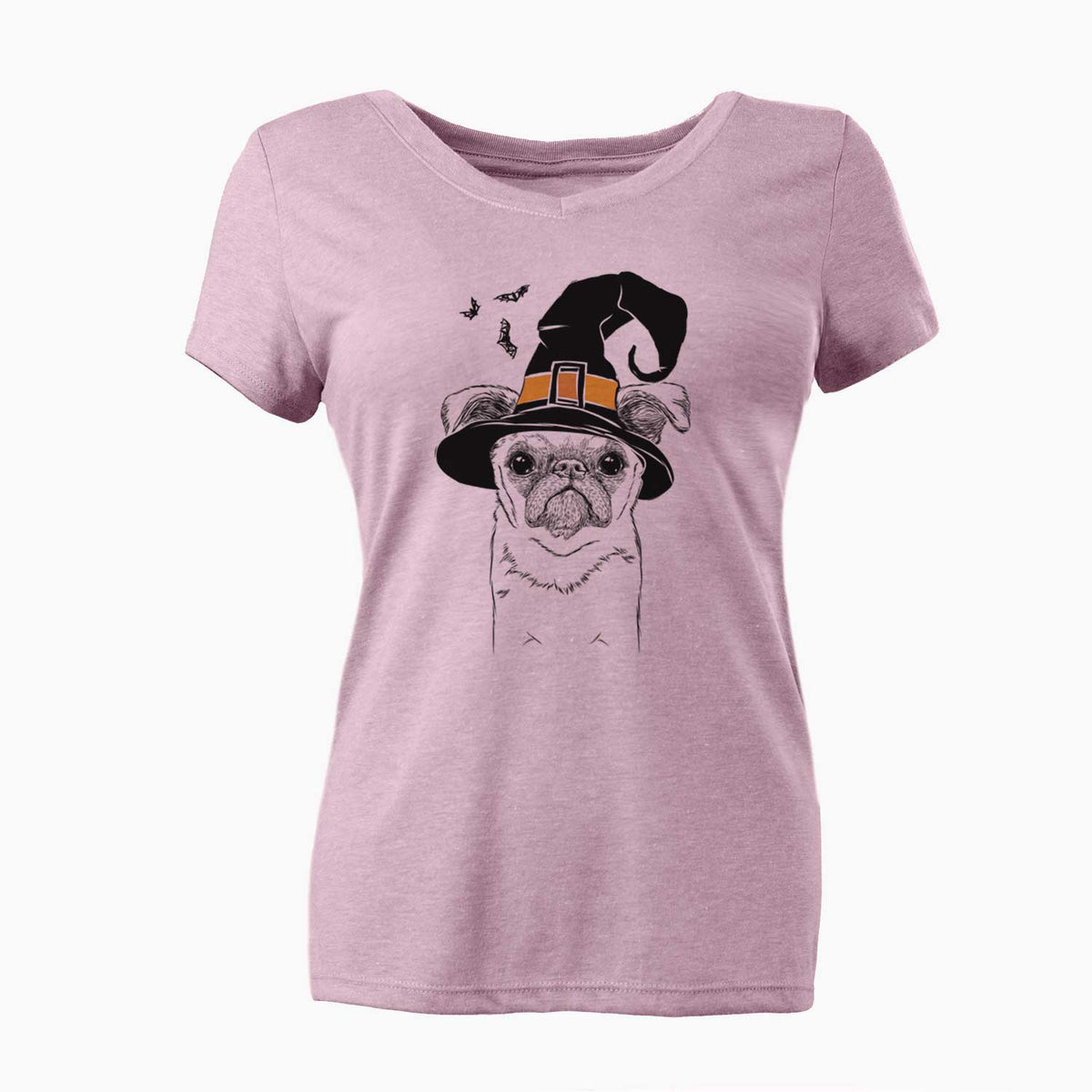 Witch Petit Penny the Brussels Griffon - Women's V-neck Shirt