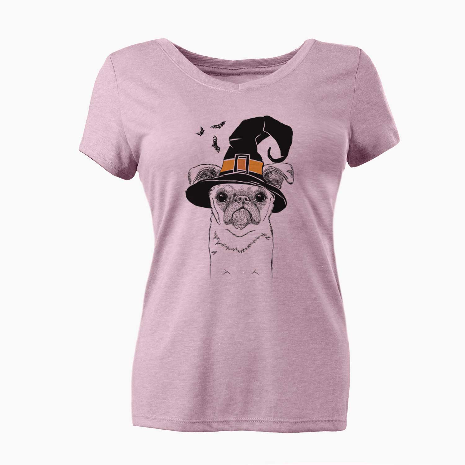 Witch Petit Penny the Brussels Griffon - Women's V-neck Shirt
