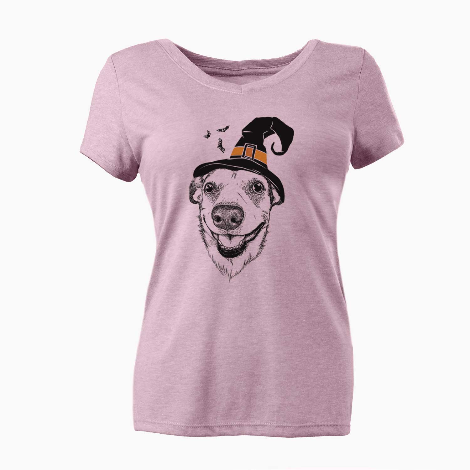 Witch Petrah the Staffy Mix - Women's V-neck Shirt