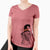 Witch Peyton Manning the Beagle Bulldog Mix - Women's V-neck Shirt