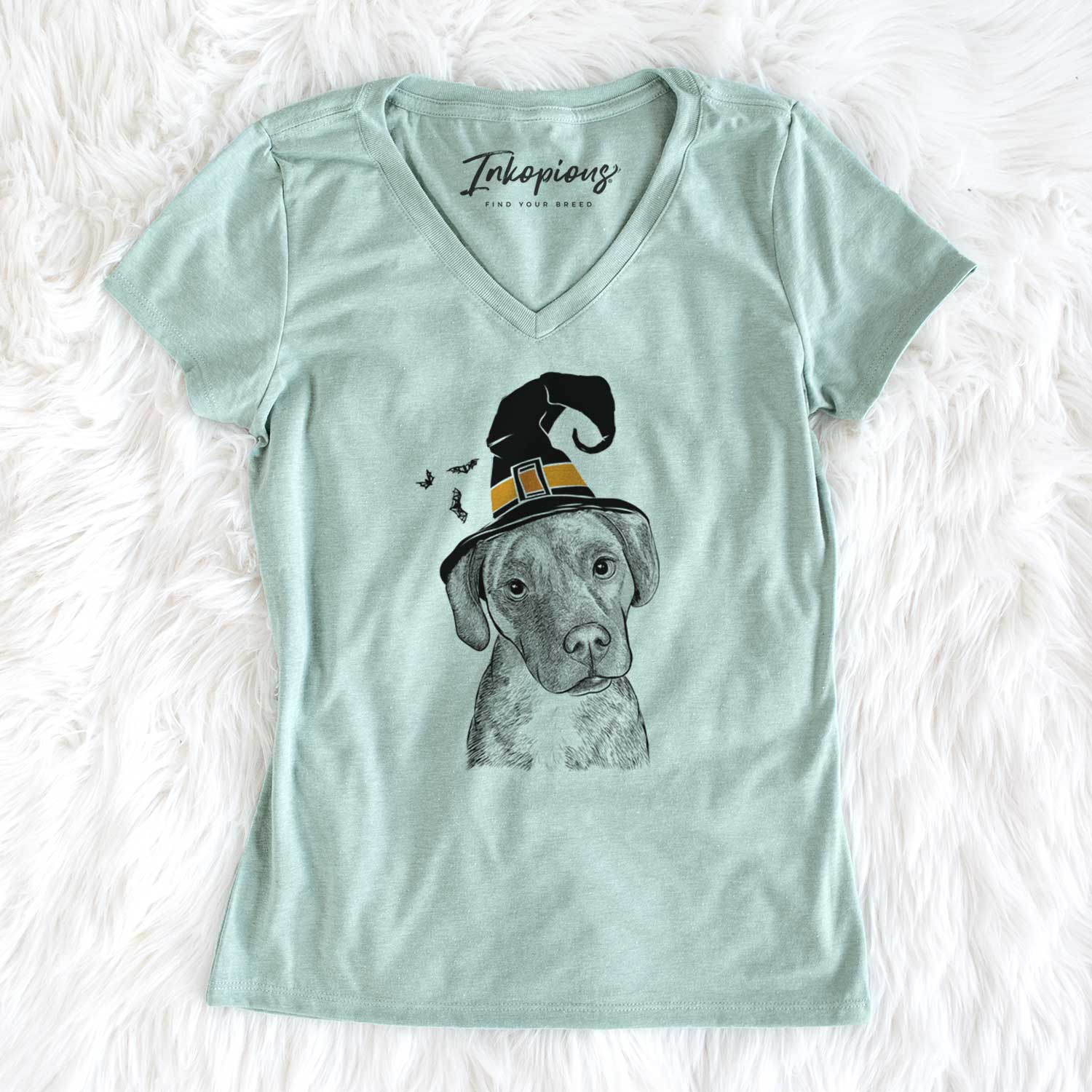 Witch Peyton Manning the Beagle Bulldog Mix - Women's V-neck Shirt