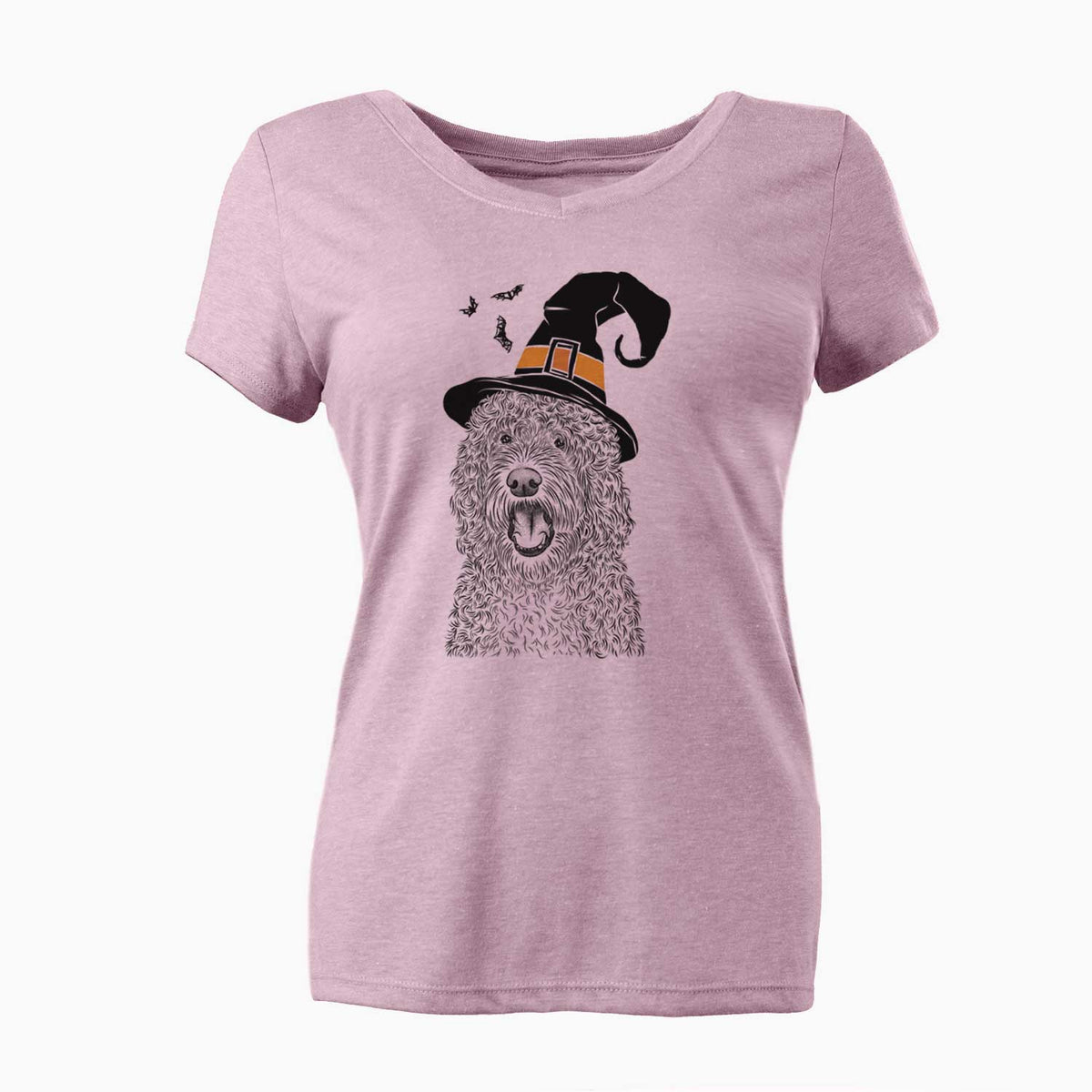 Witch Phillip the Portuguese Water Dog - Women's V-neck Shirt