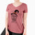 Witch Pierre the Soft Coated Wheaten Terrier - Women's V-neck Shirt