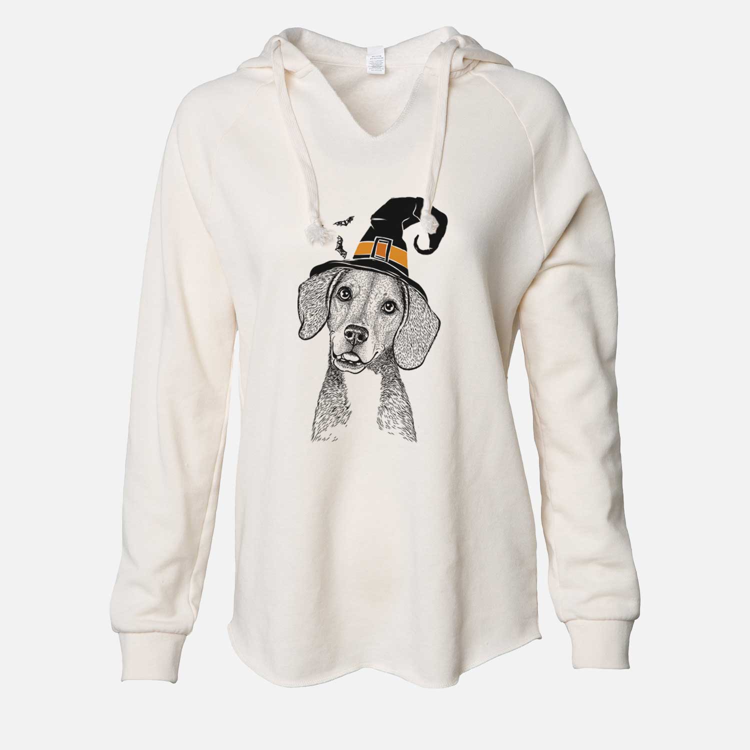Witch Piggy the Beagle Mix - Cali Wave Hooded Sweatshirt