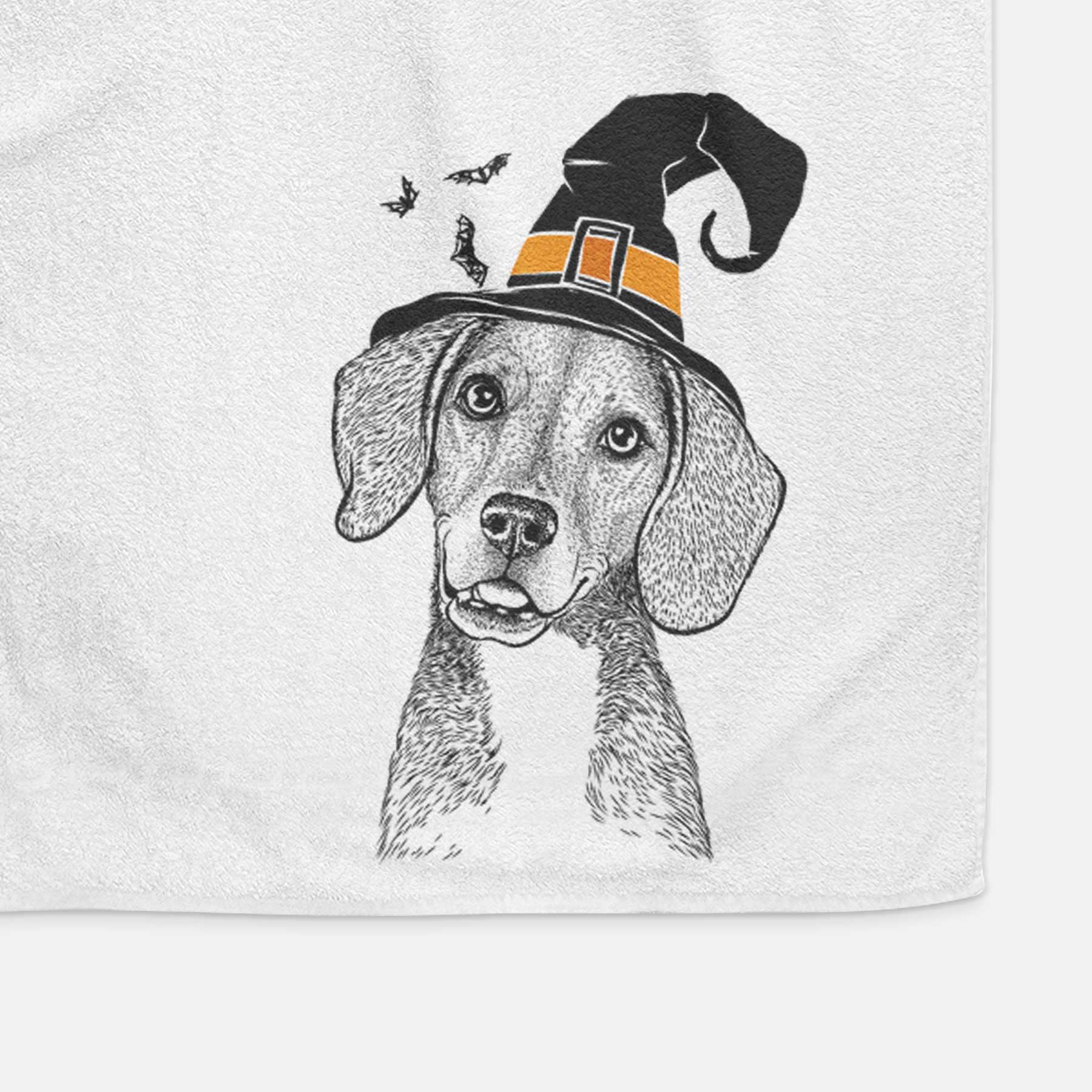 Piggy the Beagle Mix Decorative Hand Towel