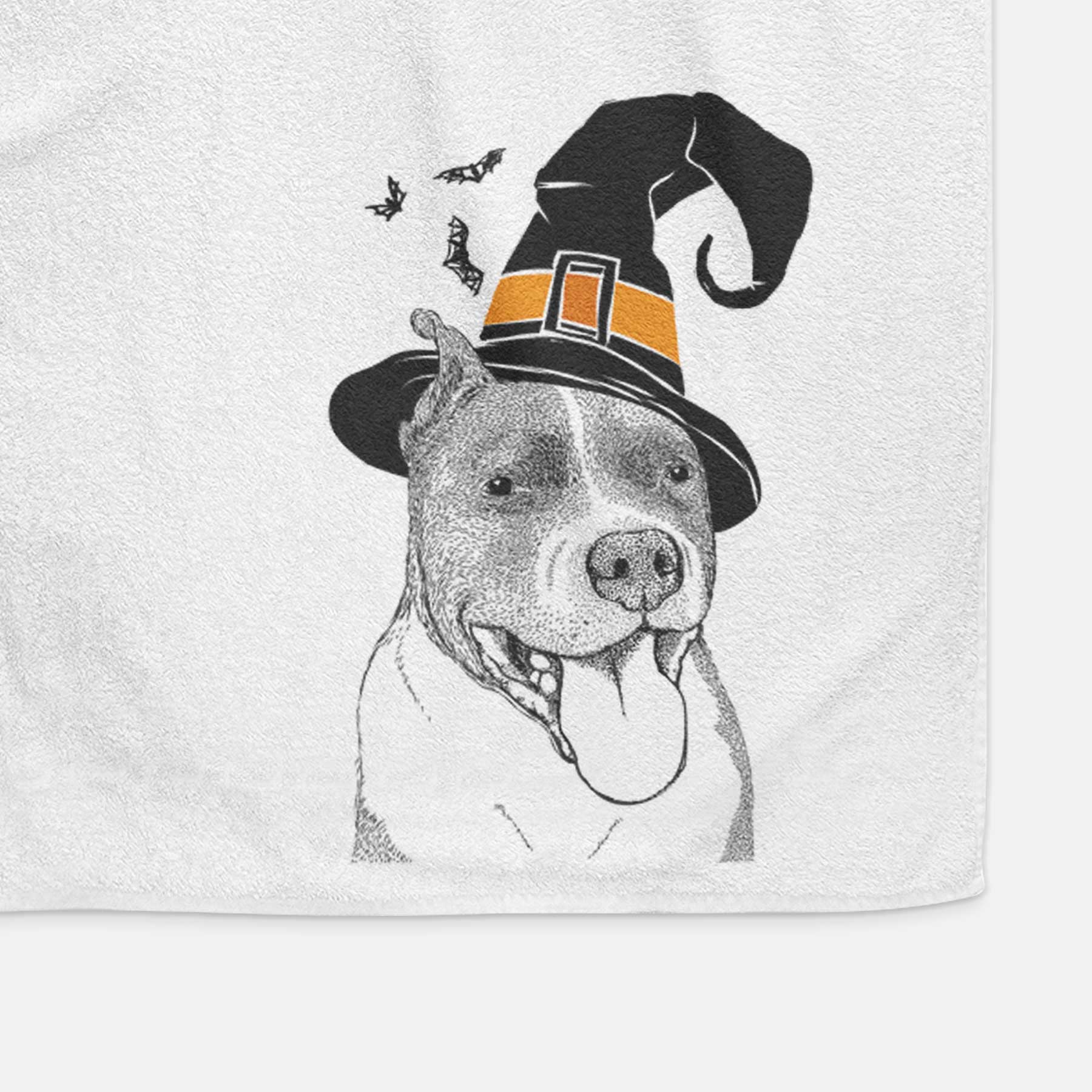 Piggy the American Staffordshire Terrier Decorative Hand Towel